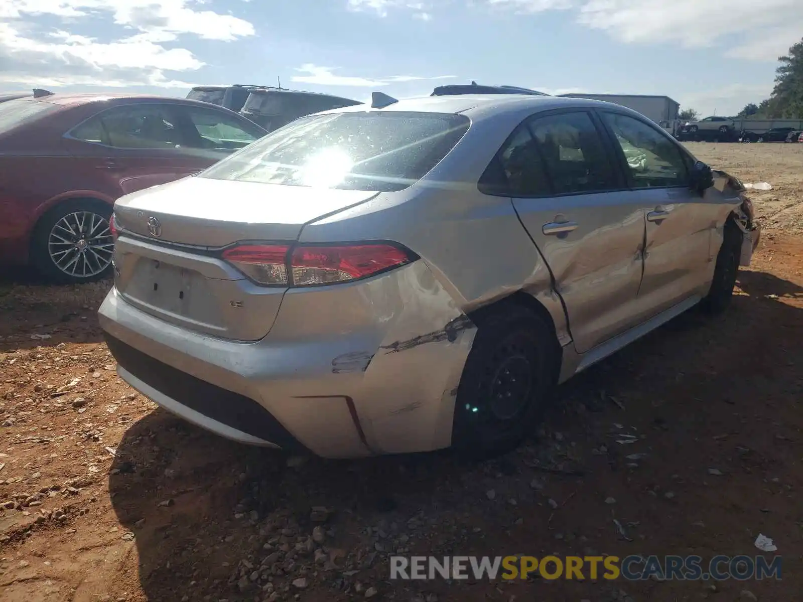 4 Photograph of a damaged car JTDEPRAE8LJ020463 TOYOTA COROLLA 2020