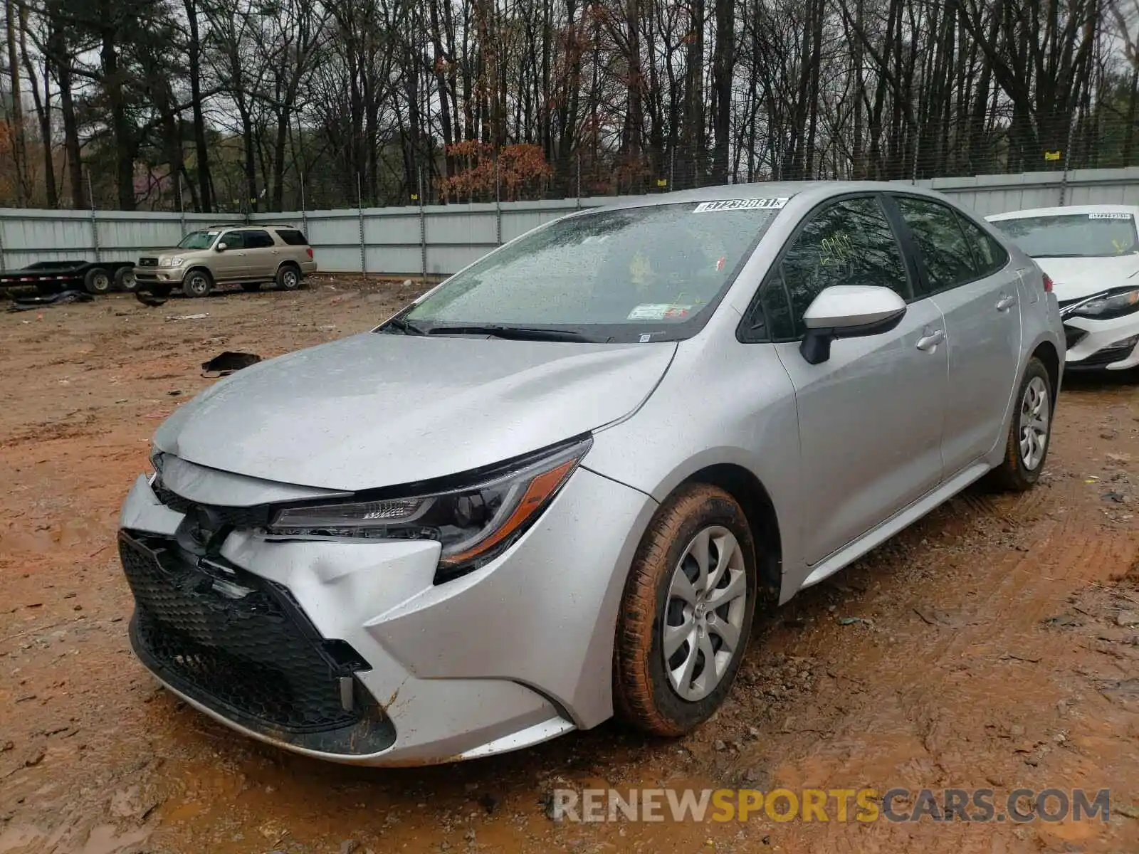 2 Photograph of a damaged car JTDEPRAE8LJ020883 TOYOTA COROLLA 2020