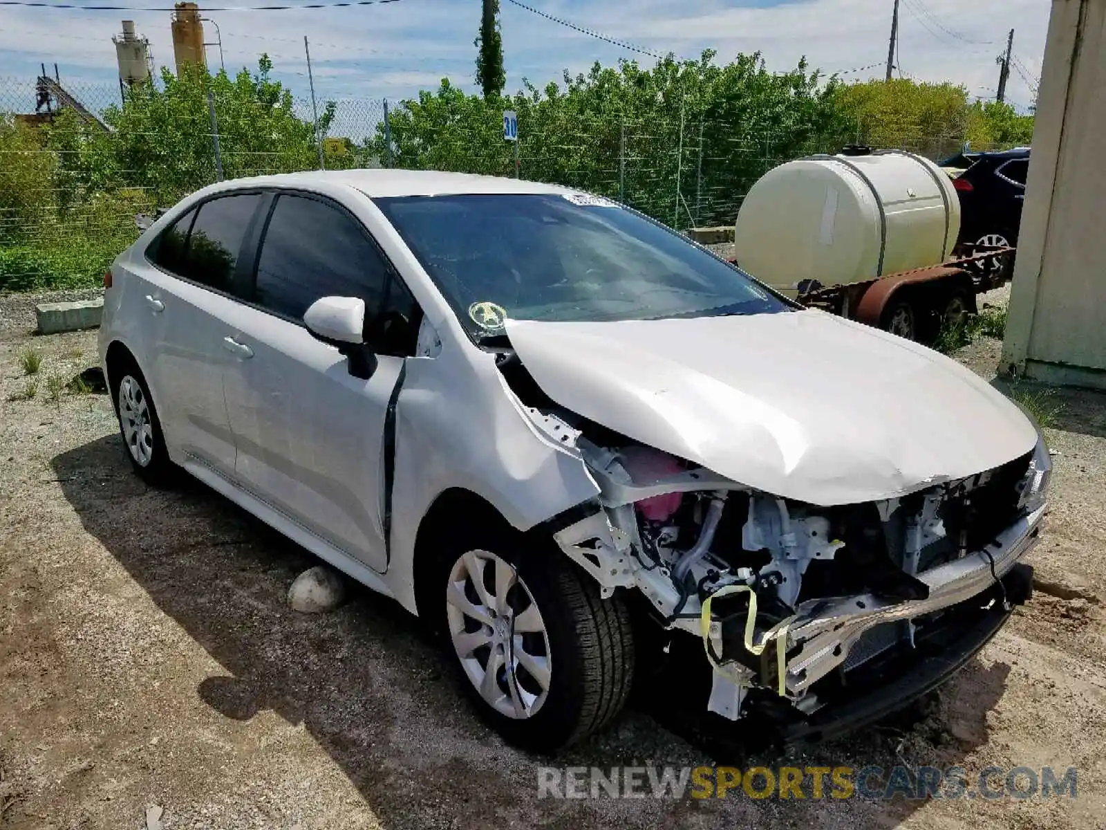 1 Photograph of a damaged car JTDEPRAE8LJ021001 TOYOTA COROLLA 2020