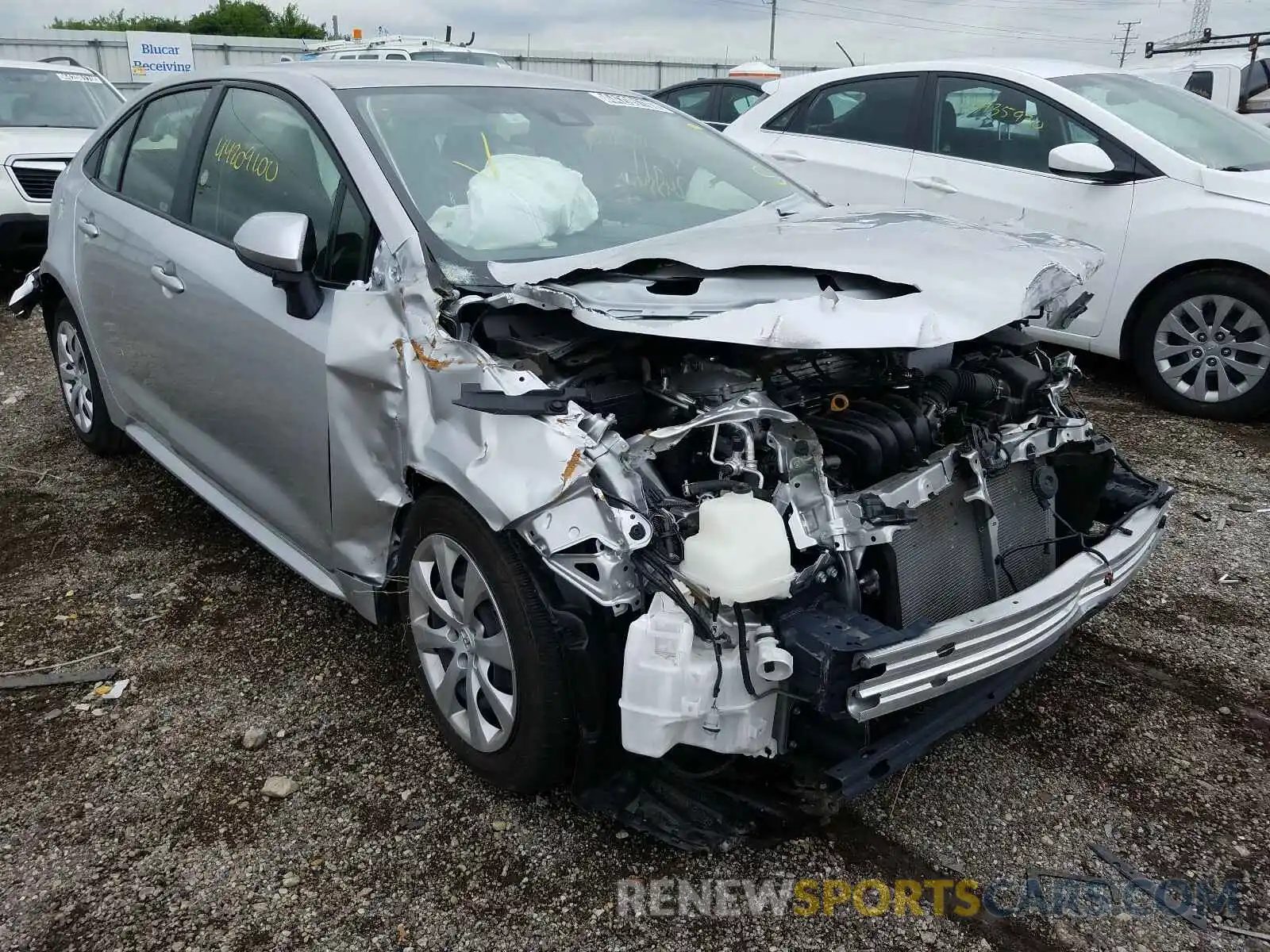 1 Photograph of a damaged car JTDEPRAE8LJ021046 TOYOTA COROLLA 2020