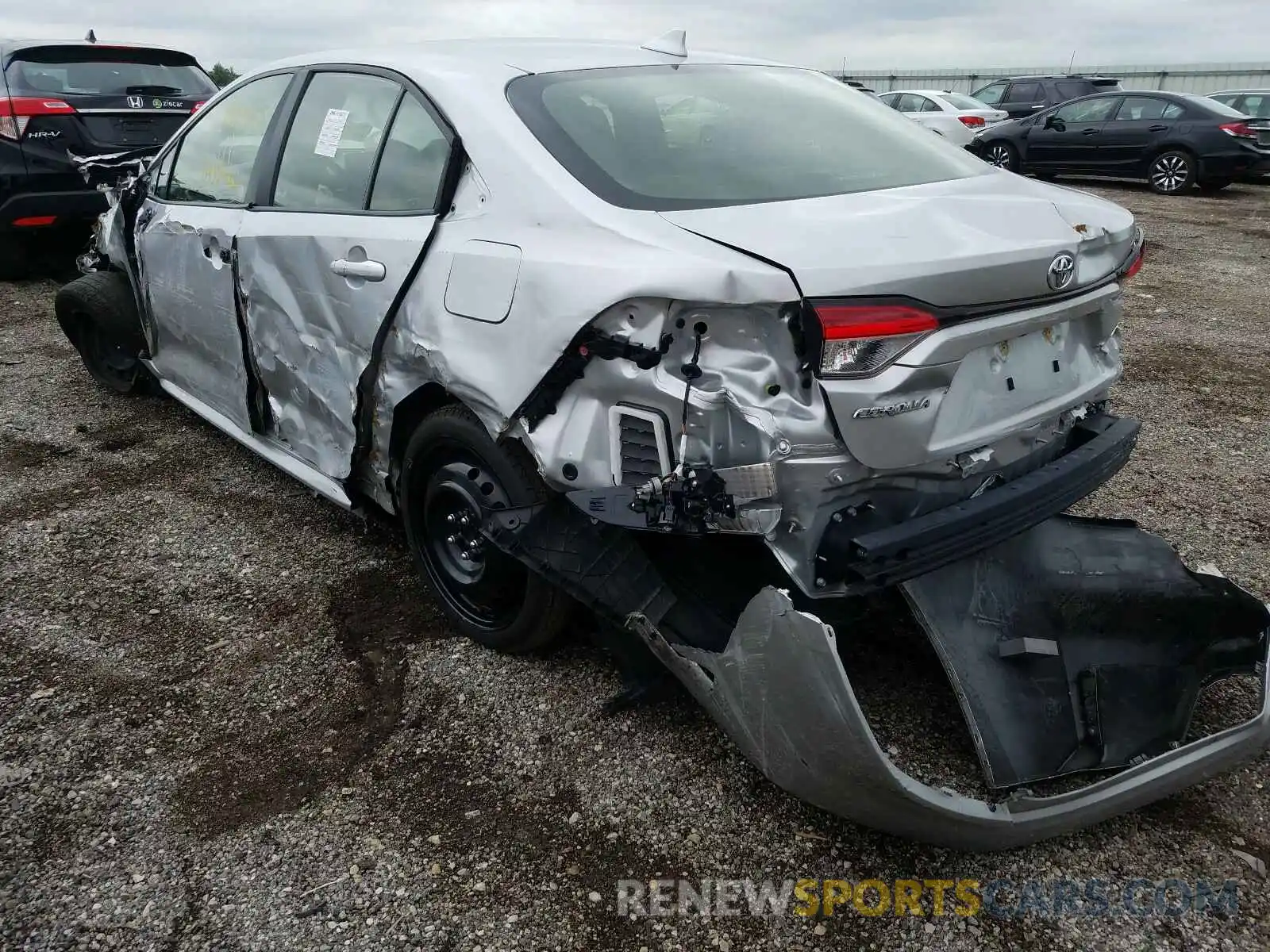 3 Photograph of a damaged car JTDEPRAE8LJ021046 TOYOTA COROLLA 2020