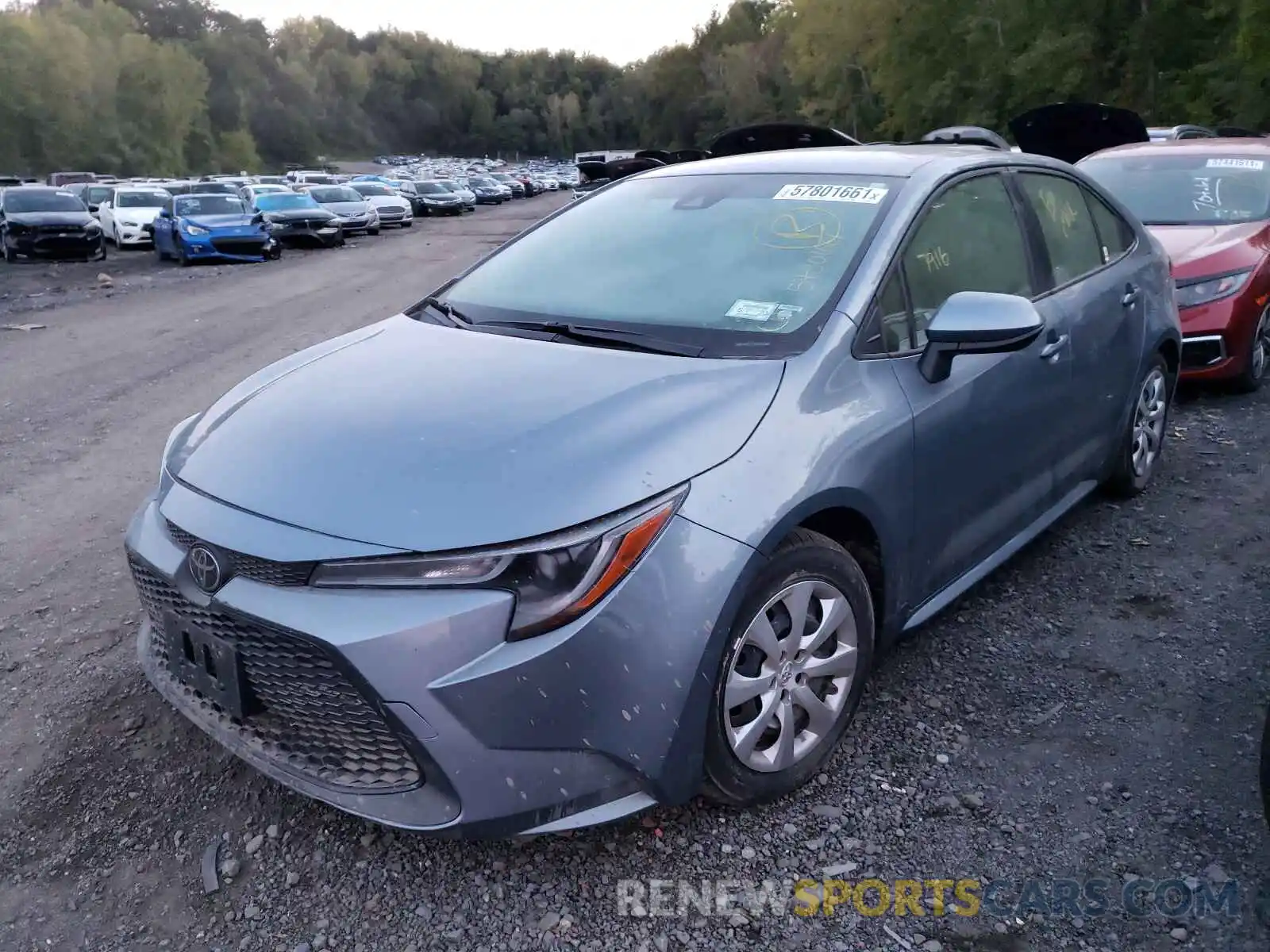 2 Photograph of a damaged car JTDEPRAE8LJ021094 TOYOTA COROLLA 2020