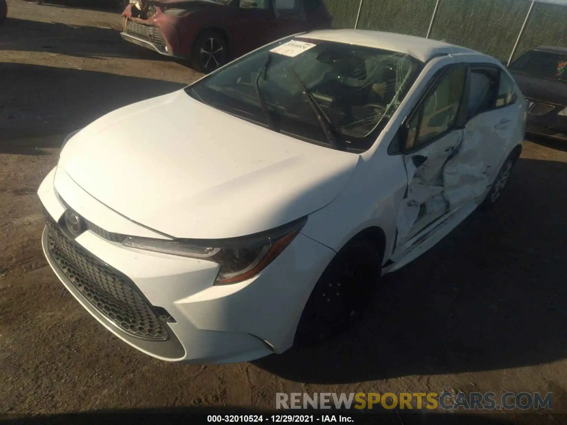 2 Photograph of a damaged car JTDEPRAE8LJ021208 TOYOTA COROLLA 2020