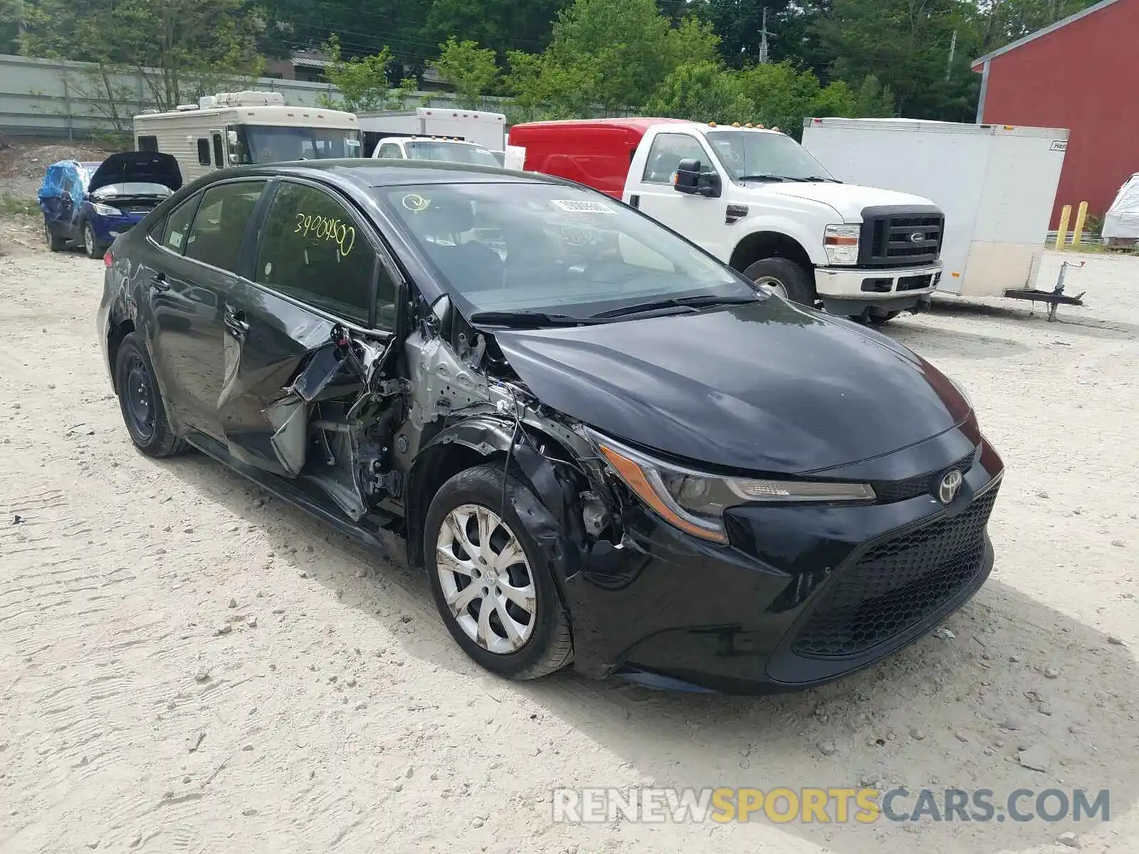 1 Photograph of a damaged car JTDEPRAE8LJ021287 TOYOTA COROLLA 2020