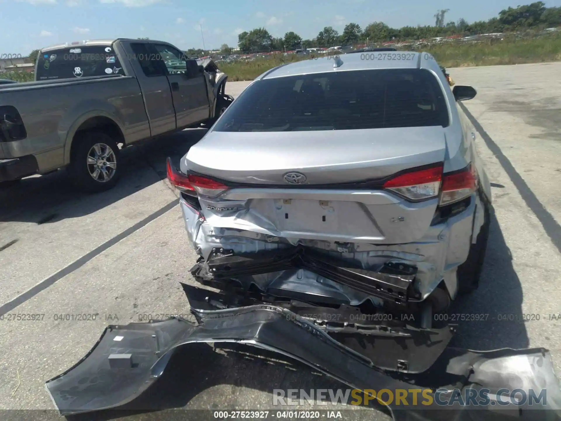 6 Photograph of a damaged car JTDEPRAE8LJ021306 TOYOTA COROLLA 2020