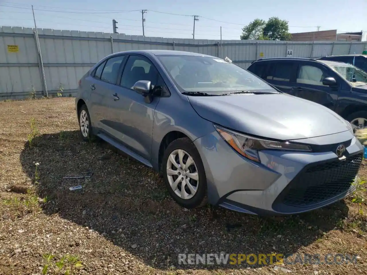 1 Photograph of a damaged car JTDEPRAE8LJ021452 TOYOTA COROLLA 2020