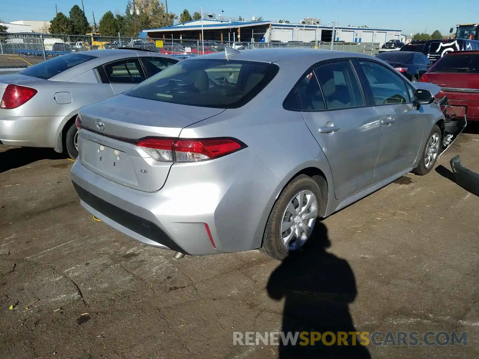 4 Photograph of a damaged car JTDEPRAE8LJ021614 TOYOTA COROLLA 2020