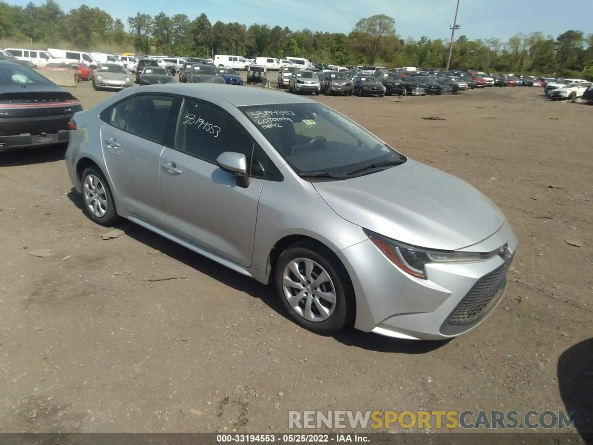 1 Photograph of a damaged car JTDEPRAE8LJ021810 TOYOTA COROLLA 2020