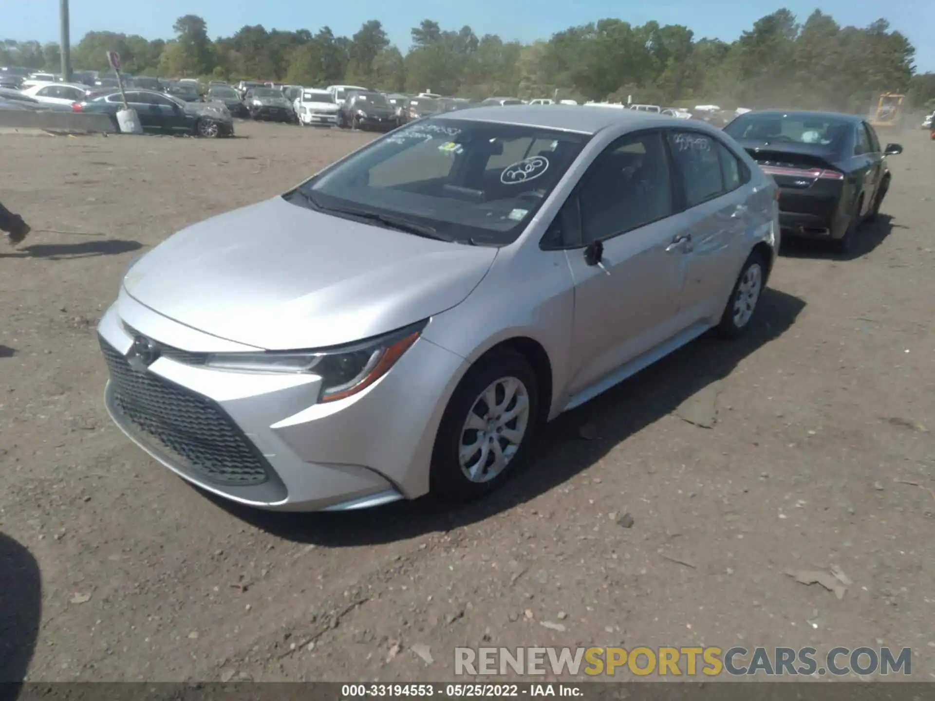 2 Photograph of a damaged car JTDEPRAE8LJ021810 TOYOTA COROLLA 2020