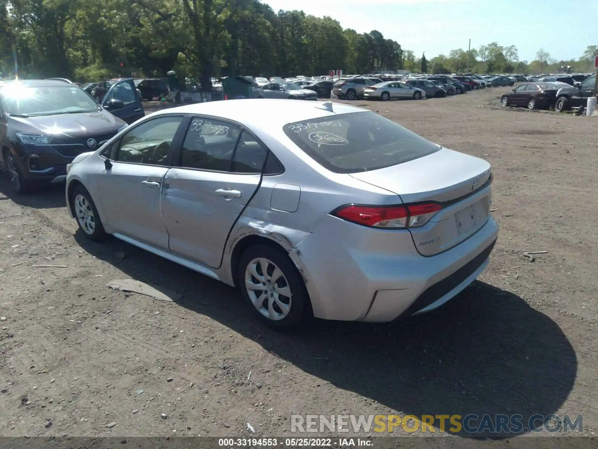 3 Photograph of a damaged car JTDEPRAE8LJ021810 TOYOTA COROLLA 2020