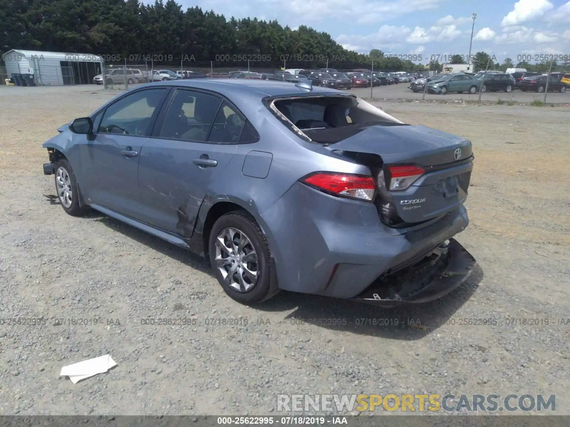 3 Photograph of a damaged car JTDEPRAE8LJ022147 TOYOTA COROLLA 2020