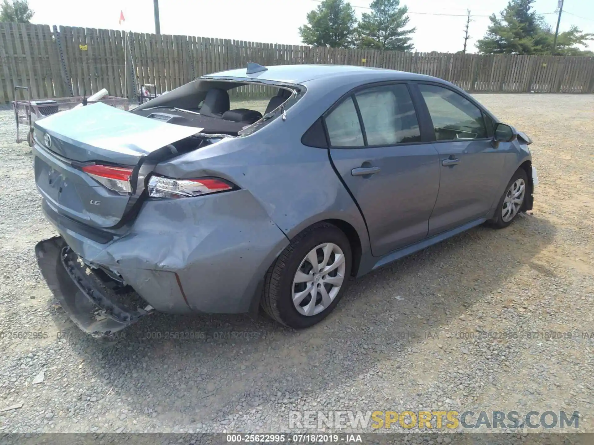 4 Photograph of a damaged car JTDEPRAE8LJ022147 TOYOTA COROLLA 2020