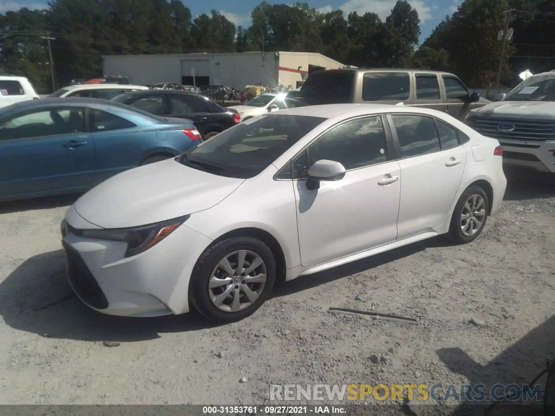 2 Photograph of a damaged car JTDEPRAE8LJ022388 TOYOTA COROLLA 2020