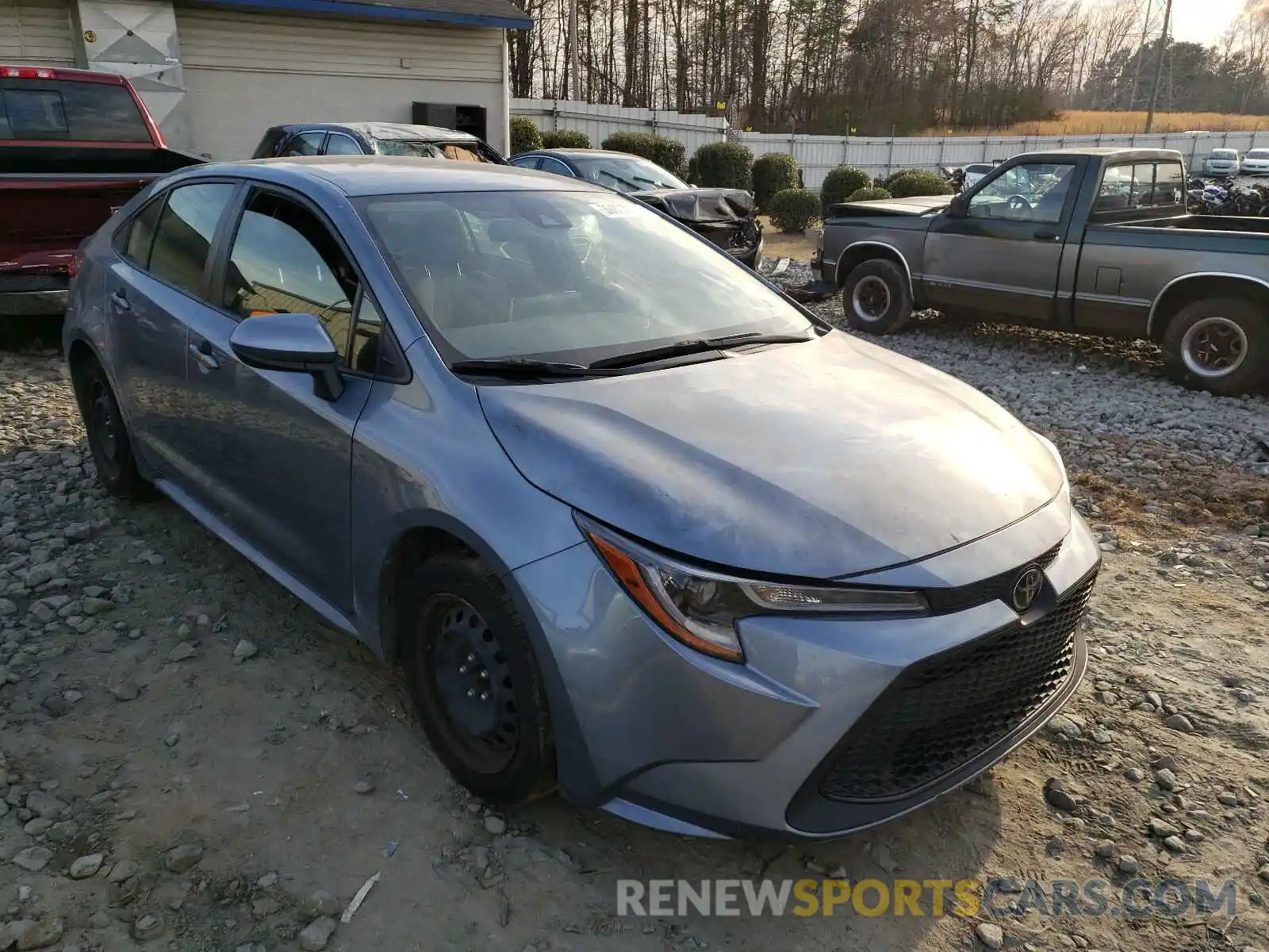 1 Photograph of a damaged car JTDEPRAE8LJ022620 TOYOTA COROLLA 2020