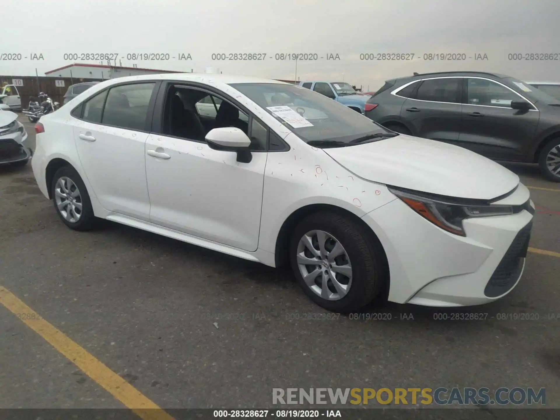 1 Photograph of a damaged car JTDEPRAE8LJ022665 TOYOTA COROLLA 2020