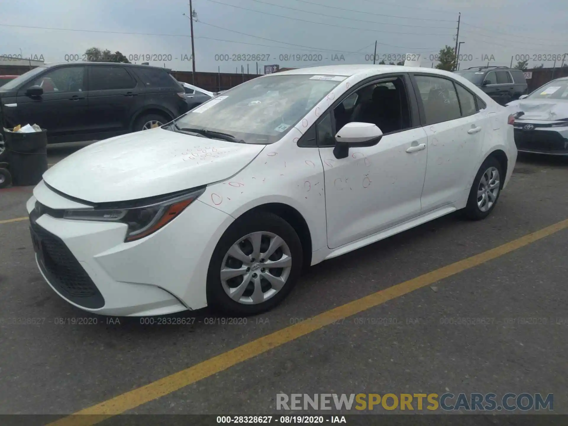 2 Photograph of a damaged car JTDEPRAE8LJ022665 TOYOTA COROLLA 2020