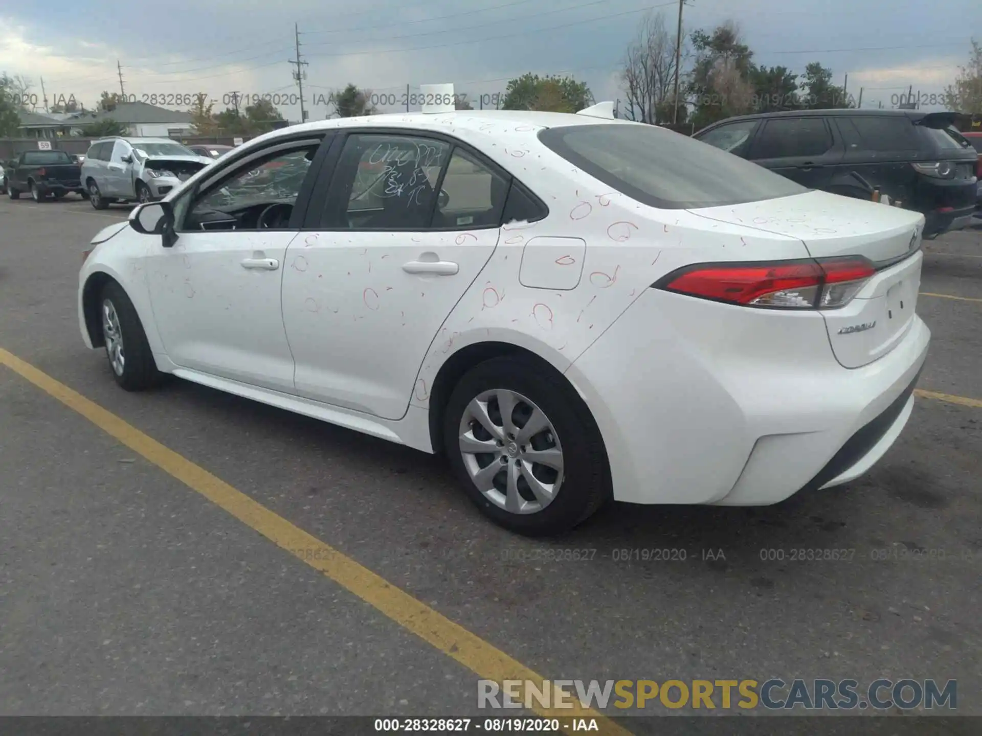 3 Photograph of a damaged car JTDEPRAE8LJ022665 TOYOTA COROLLA 2020