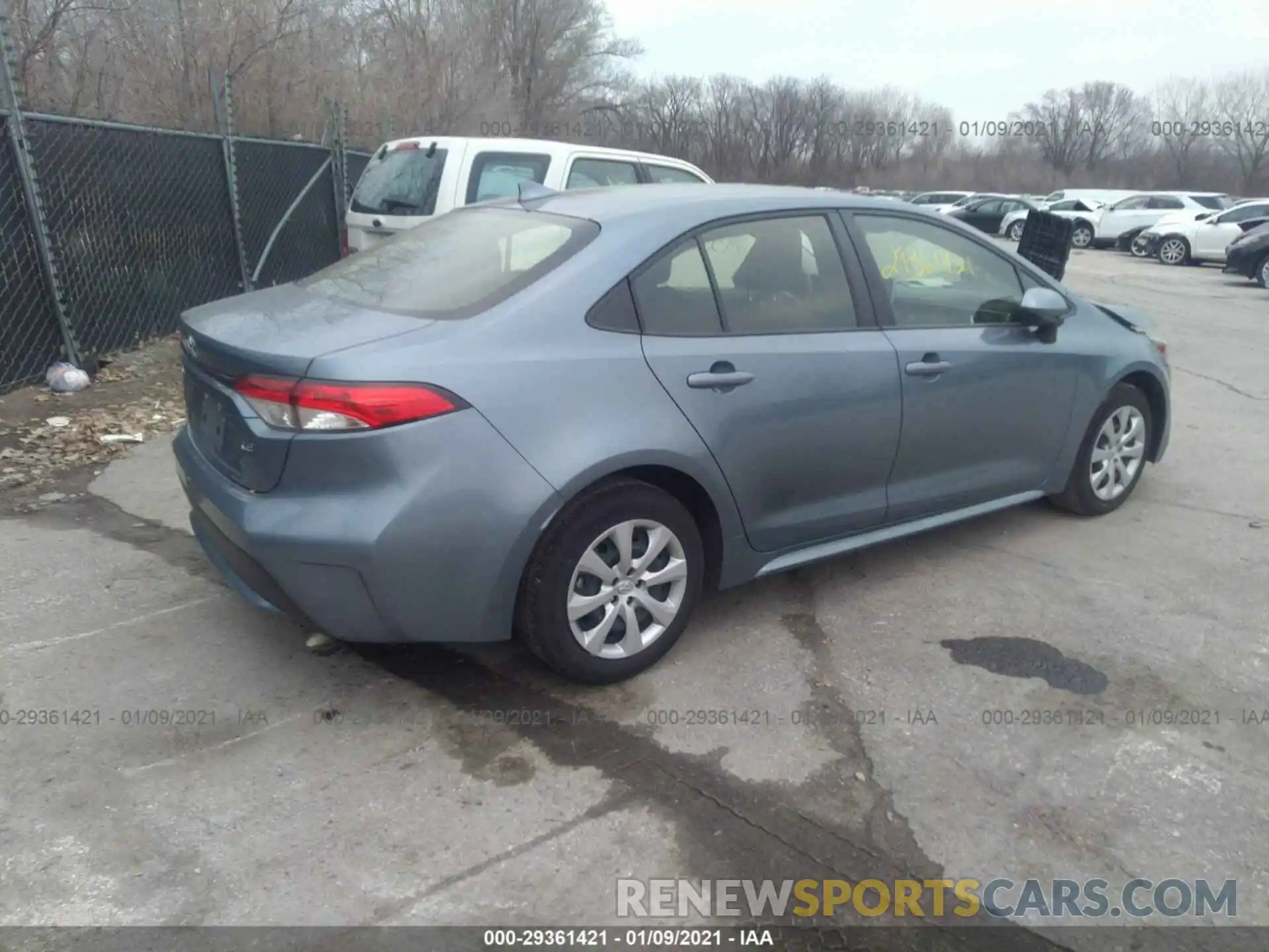 4 Photograph of a damaged car JTDEPRAE8LJ022973 TOYOTA COROLLA 2020