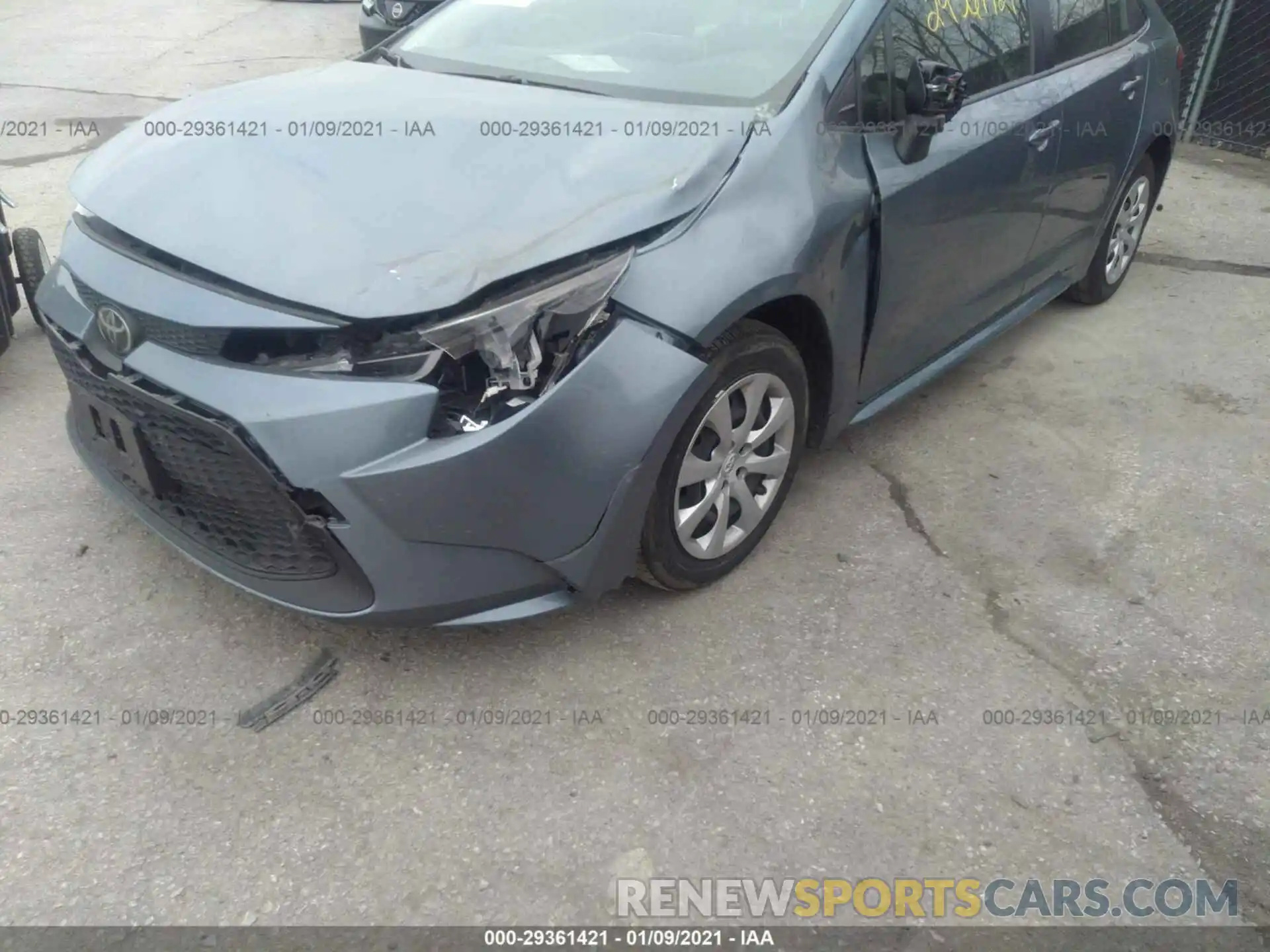 6 Photograph of a damaged car JTDEPRAE8LJ022973 TOYOTA COROLLA 2020