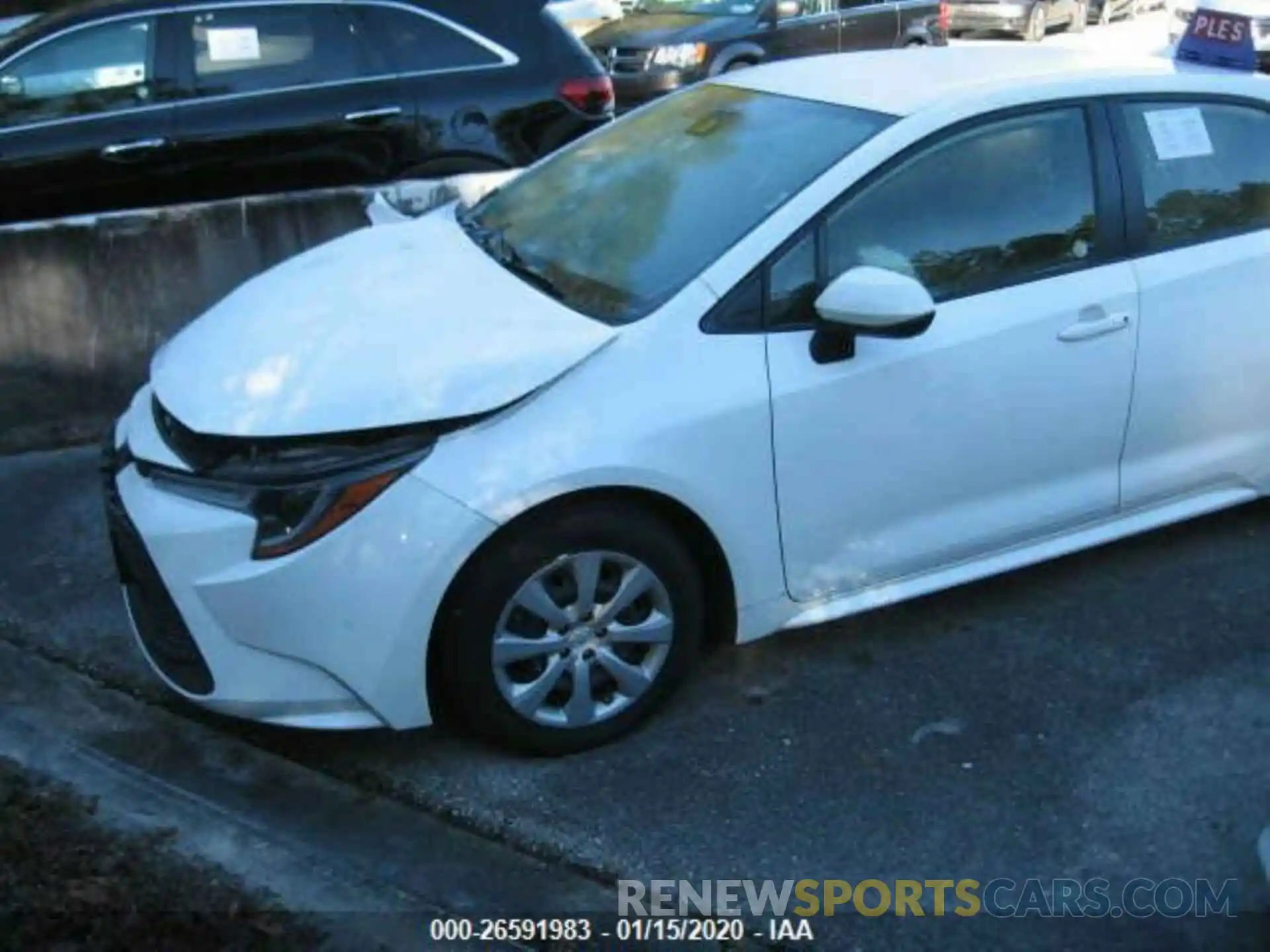 2 Photograph of a damaged car JTDEPRAE8LJ023007 TOYOTA COROLLA 2020