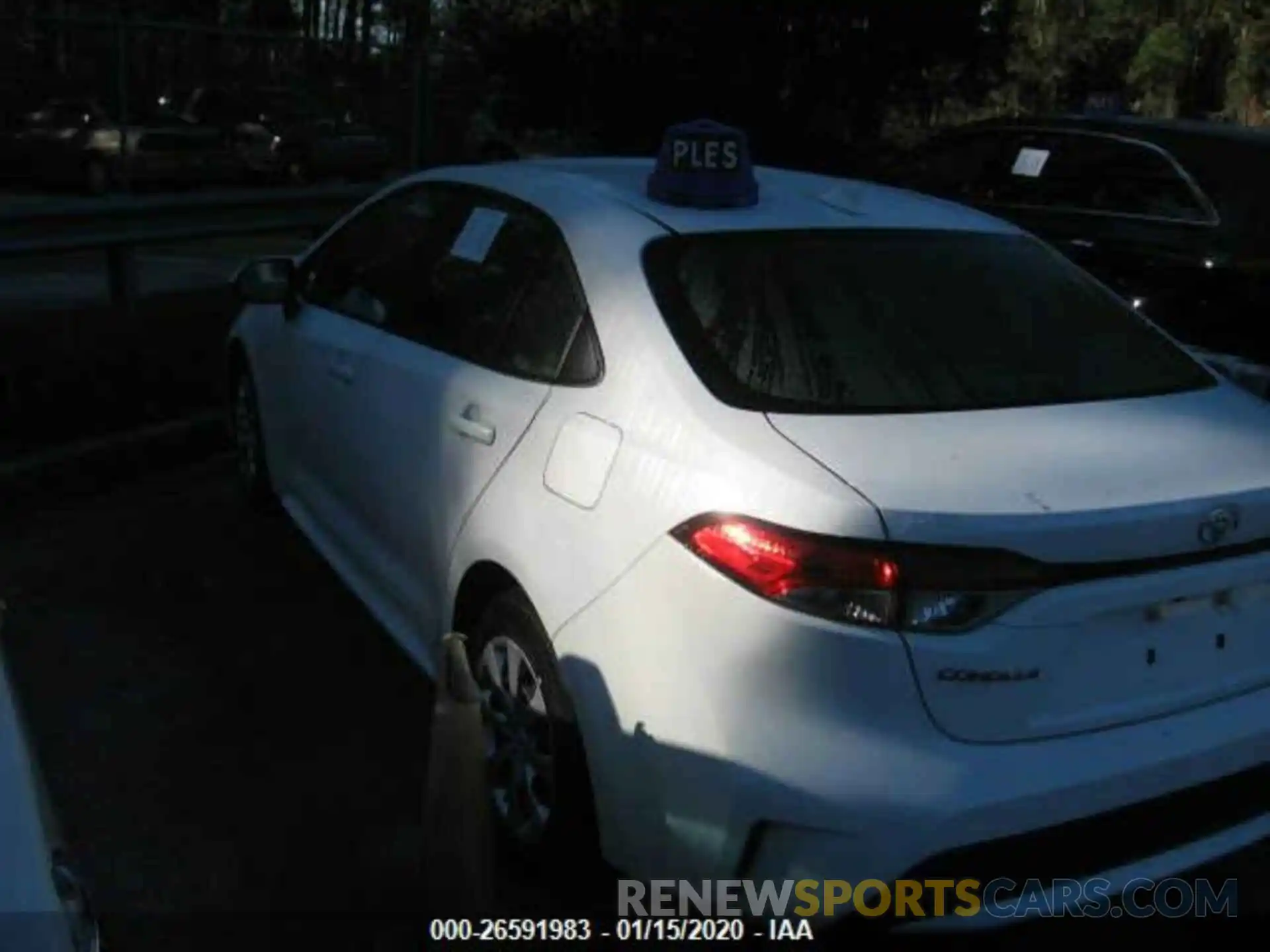 3 Photograph of a damaged car JTDEPRAE8LJ023007 TOYOTA COROLLA 2020