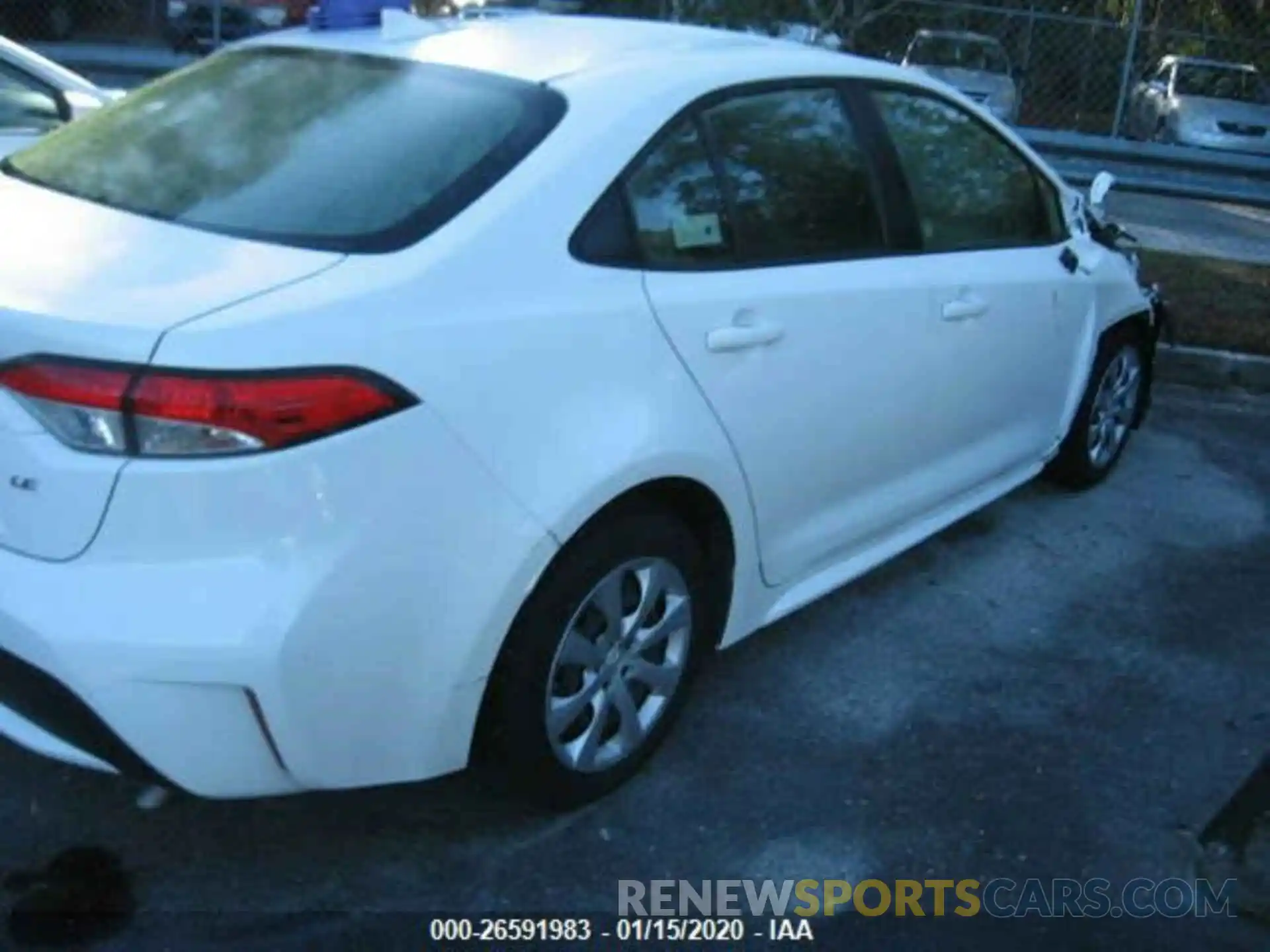 4 Photograph of a damaged car JTDEPRAE8LJ023007 TOYOTA COROLLA 2020