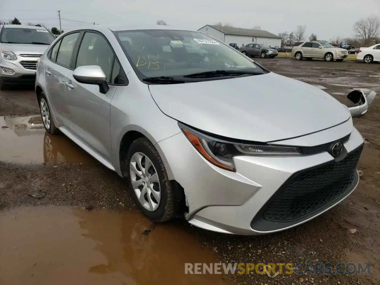 1 Photograph of a damaged car JTDEPRAE8LJ023072 TOYOTA COROLLA 2020