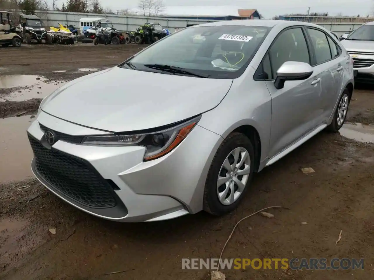 2 Photograph of a damaged car JTDEPRAE8LJ023072 TOYOTA COROLLA 2020