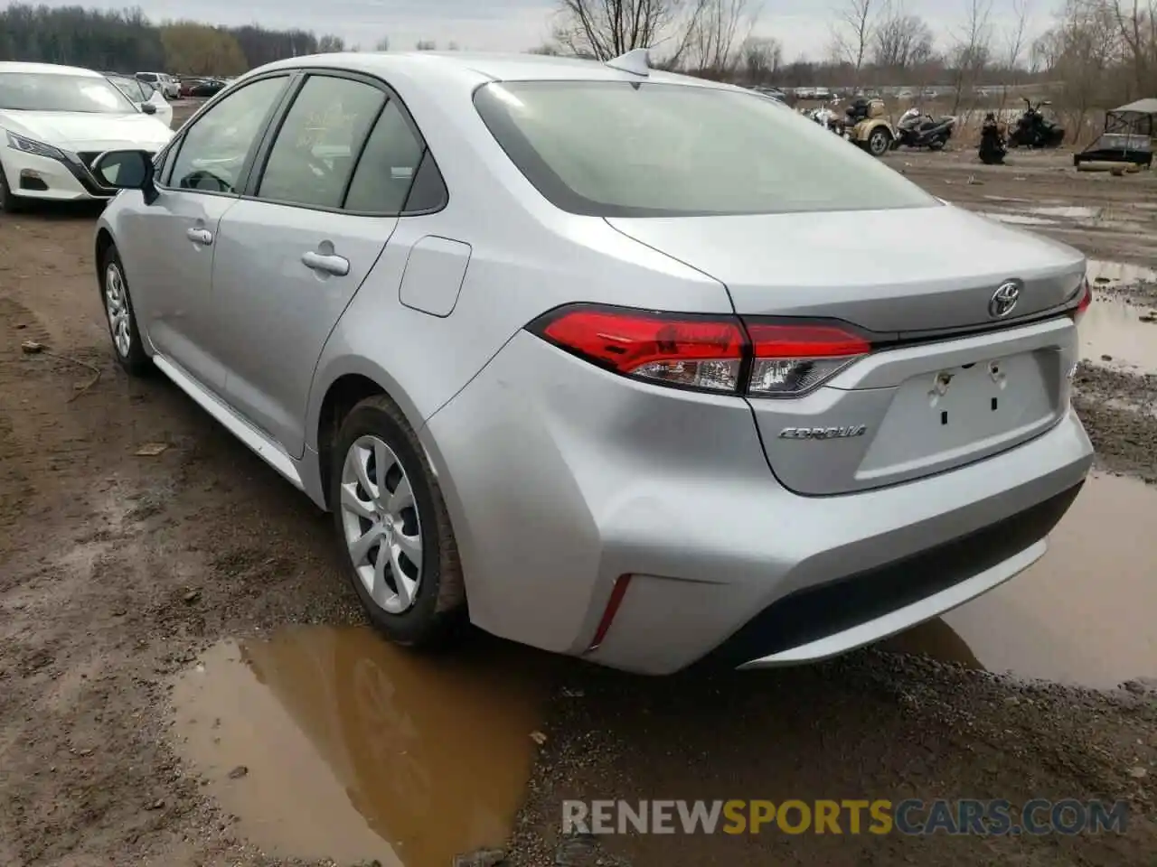 3 Photograph of a damaged car JTDEPRAE8LJ023072 TOYOTA COROLLA 2020