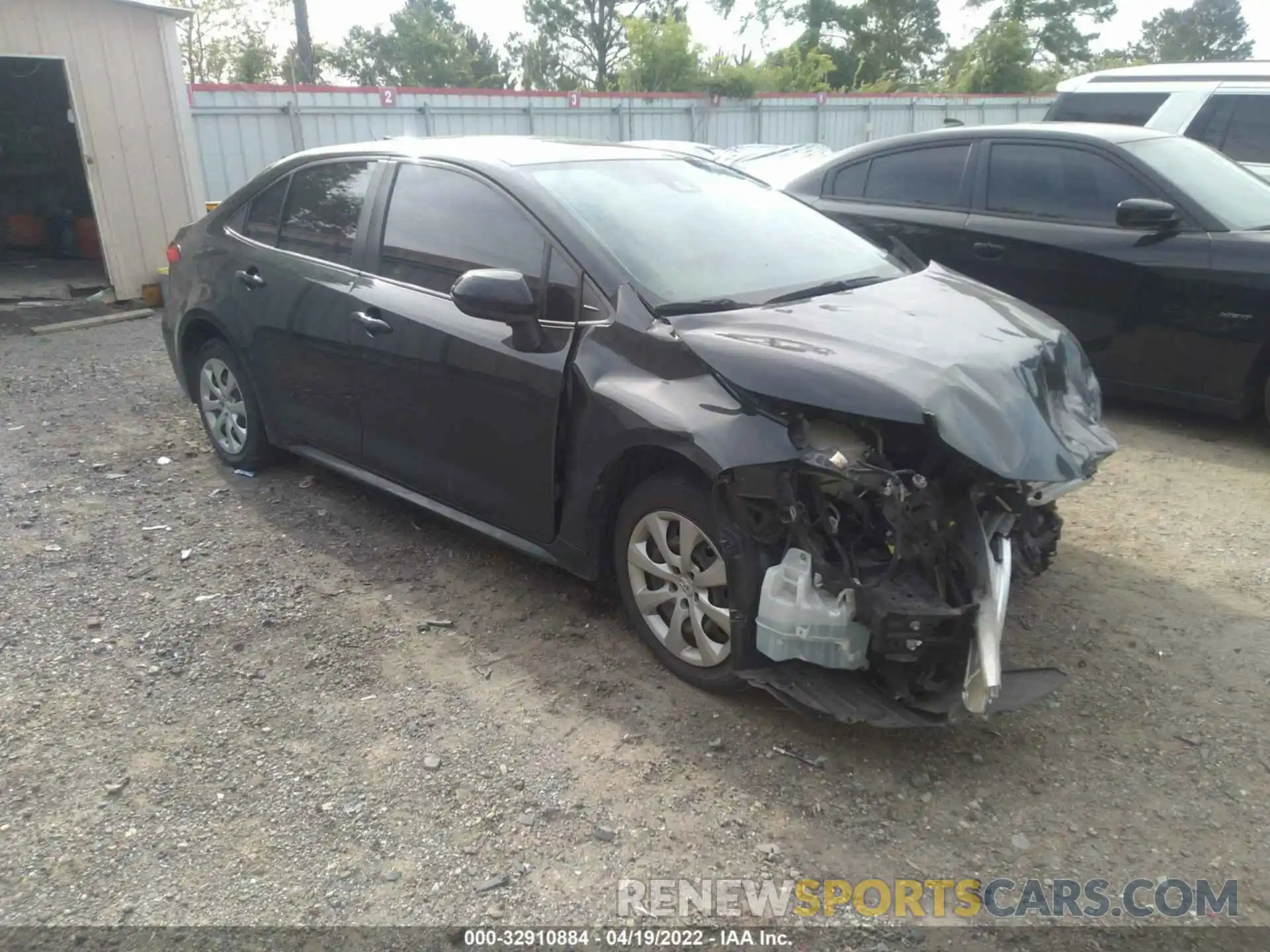 1 Photograph of a damaged car JTDEPRAE8LJ023122 TOYOTA COROLLA 2020