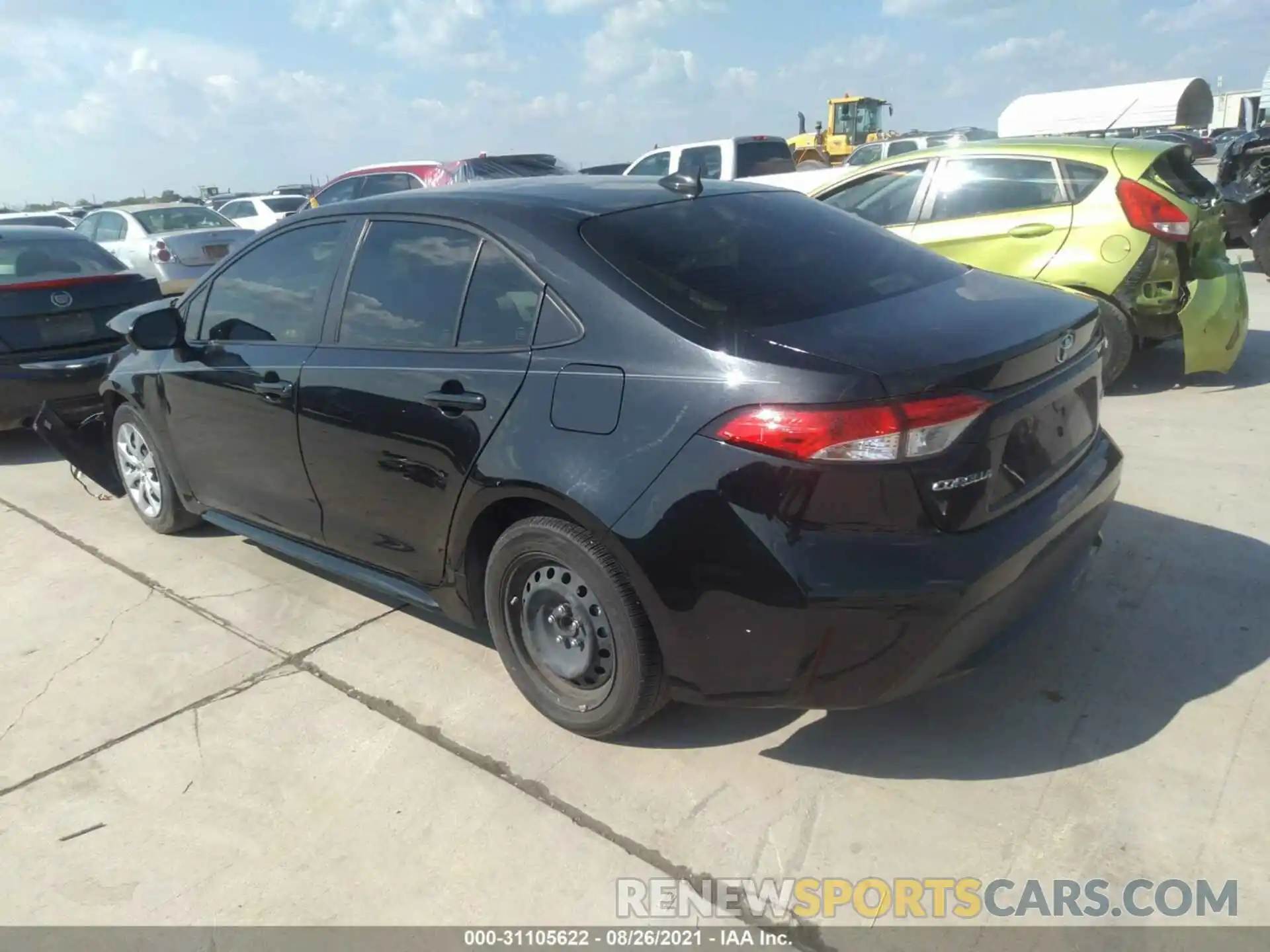 3 Photograph of a damaged car JTDEPRAE8LJ023136 TOYOTA COROLLA 2020