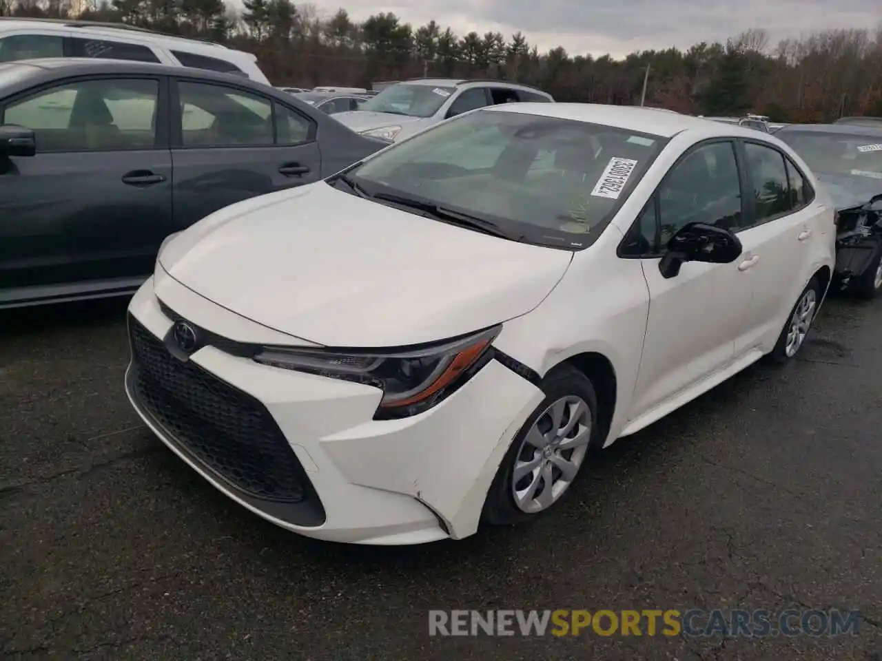 2 Photograph of a damaged car JTDEPRAE8LJ023217 TOYOTA COROLLA 2020