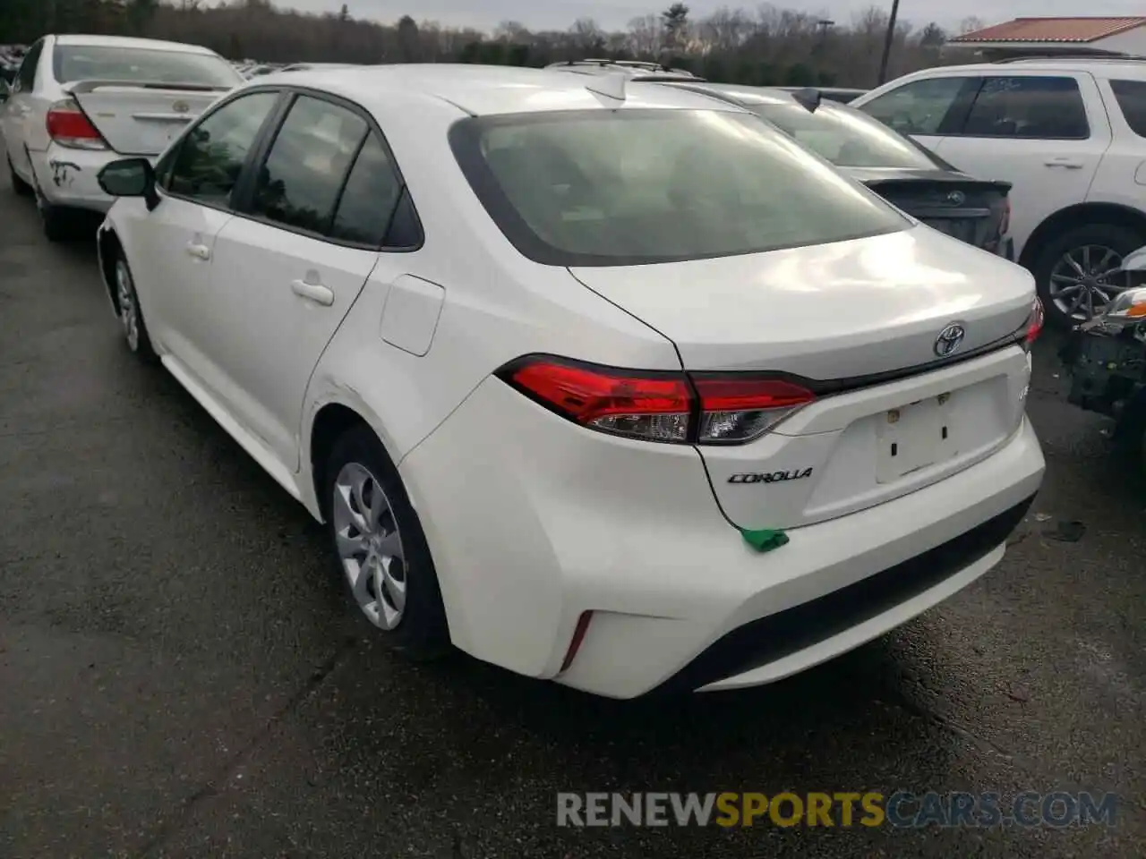 3 Photograph of a damaged car JTDEPRAE8LJ023217 TOYOTA COROLLA 2020