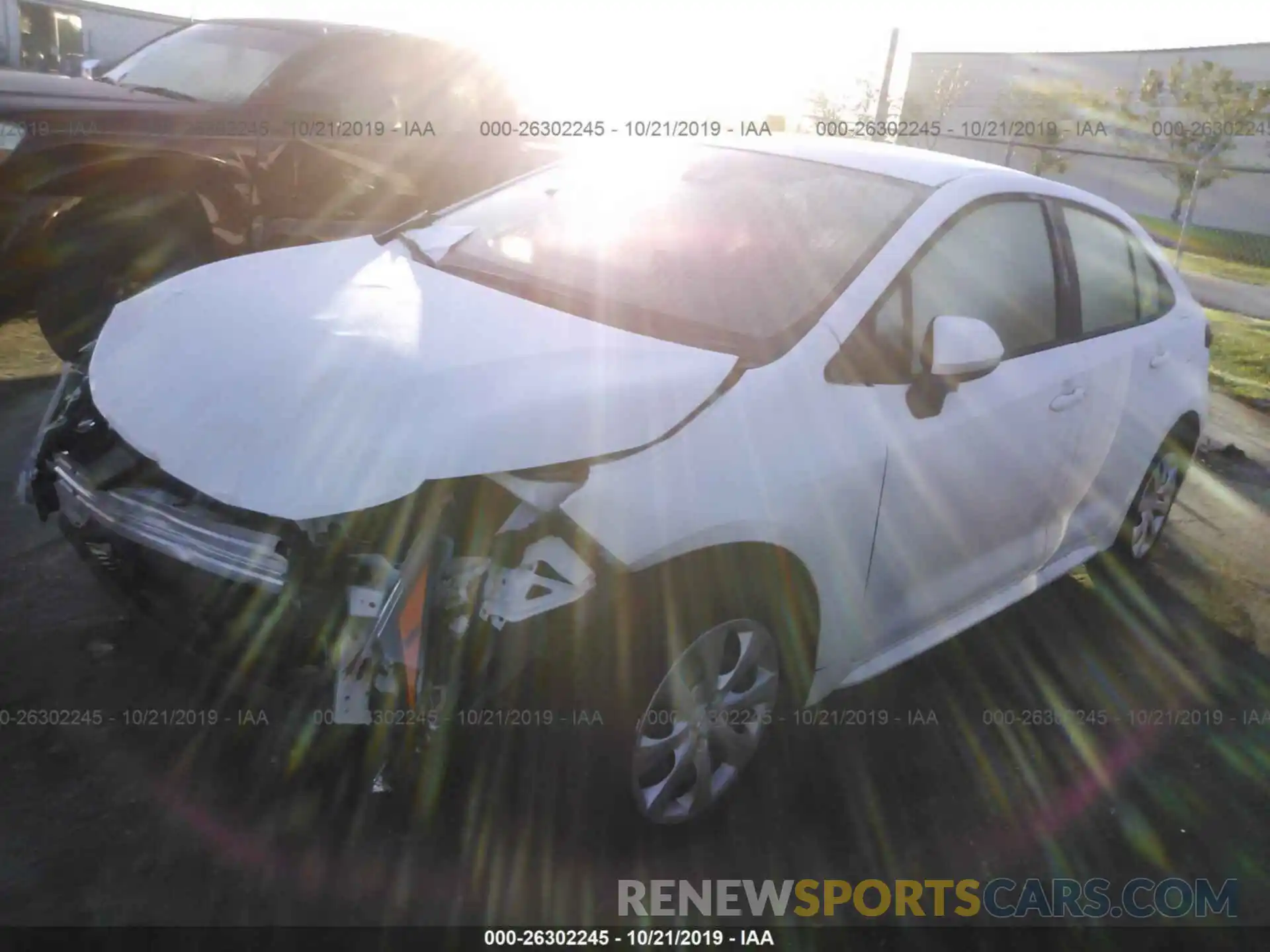 2 Photograph of a damaged car JTDEPRAE8LJ023461 TOYOTA COROLLA 2020