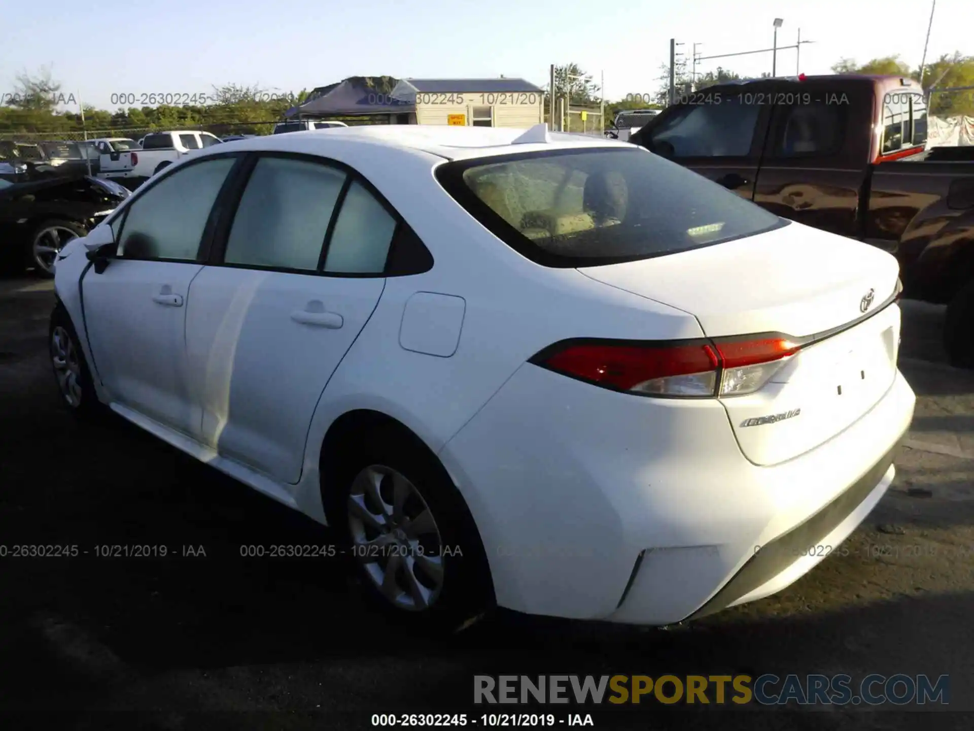 3 Photograph of a damaged car JTDEPRAE8LJ023461 TOYOTA COROLLA 2020