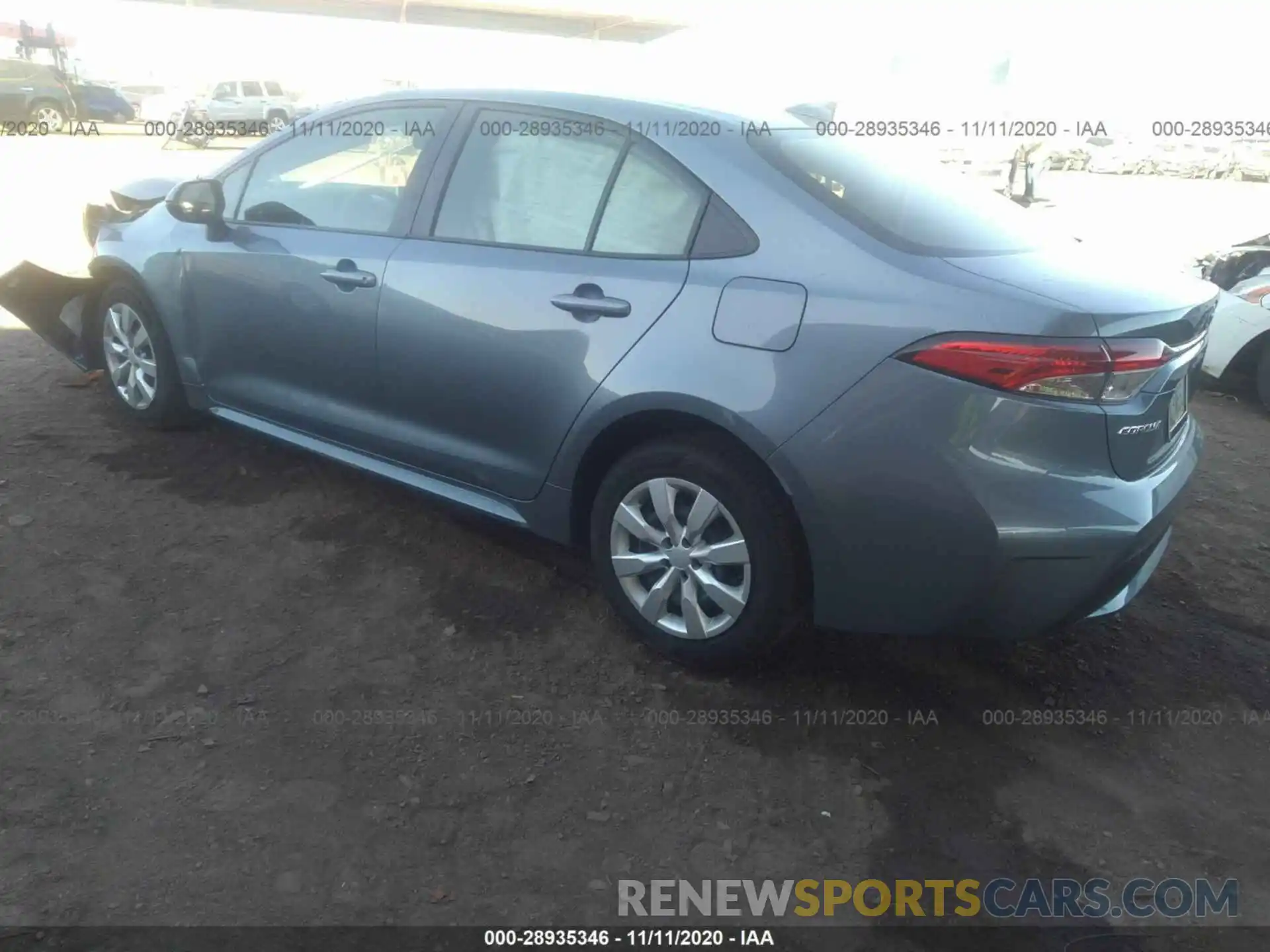 3 Photograph of a damaged car JTDEPRAE8LJ023508 TOYOTA COROLLA 2020