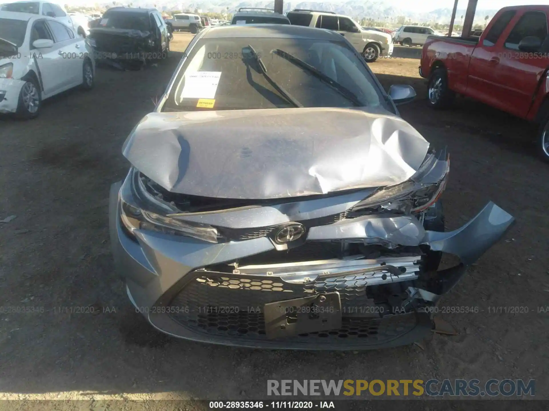 6 Photograph of a damaged car JTDEPRAE8LJ023508 TOYOTA COROLLA 2020