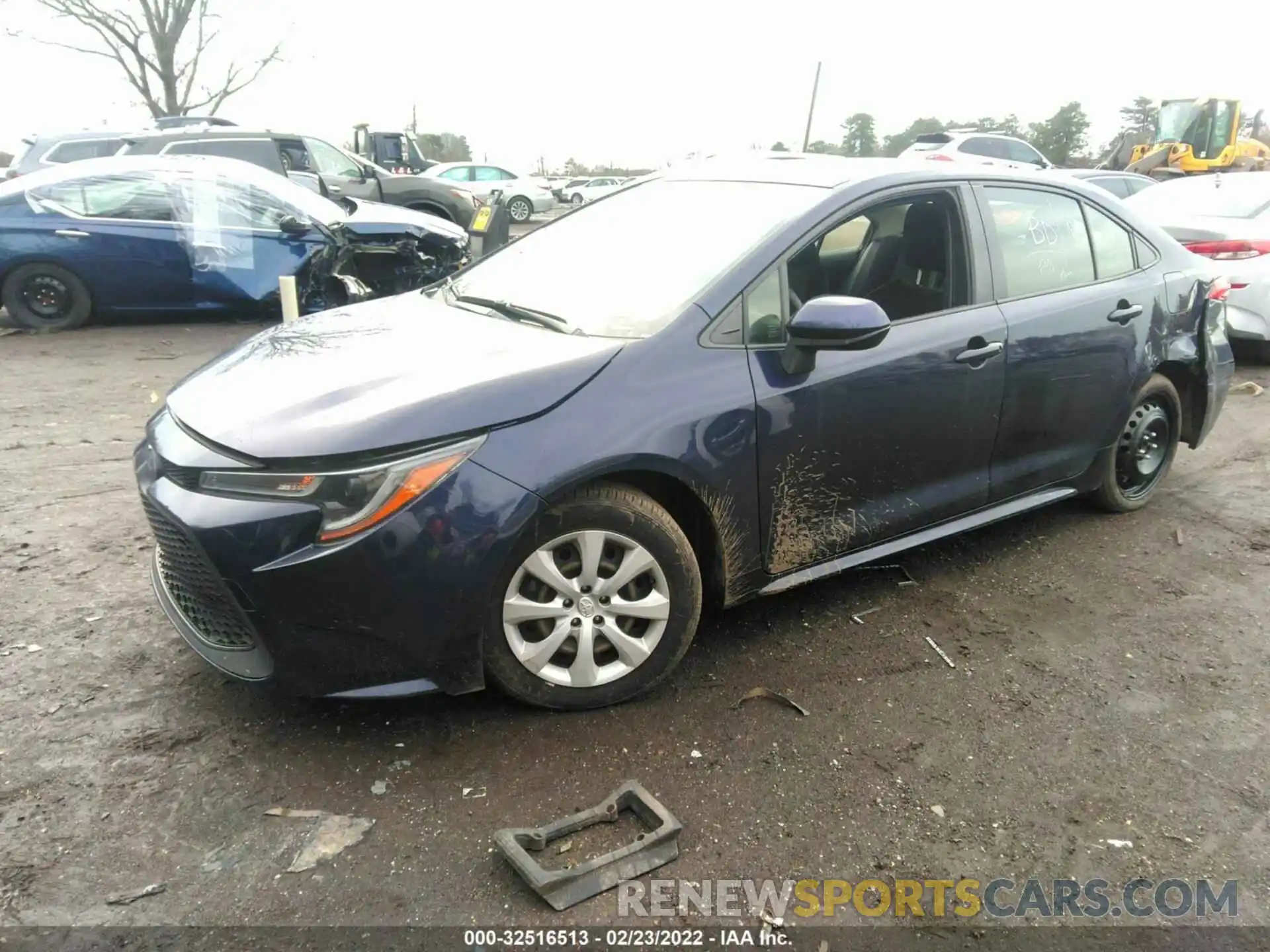 2 Photograph of a damaged car JTDEPRAE8LJ023881 TOYOTA COROLLA 2020