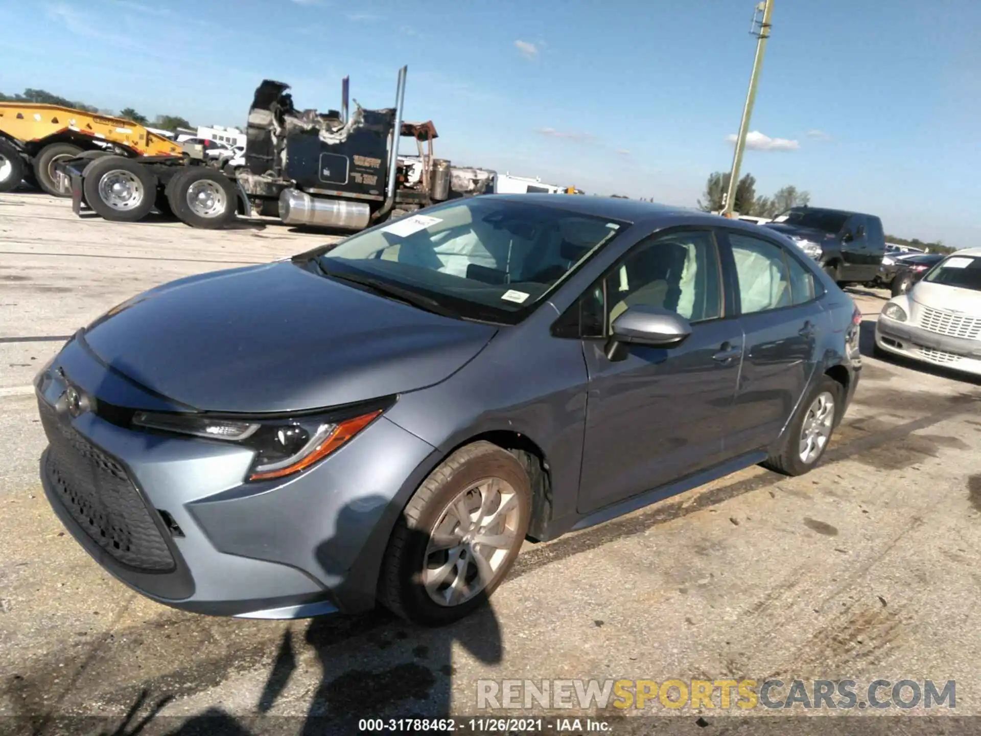 2 Photograph of a damaged car JTDEPRAE8LJ023900 TOYOTA COROLLA 2020