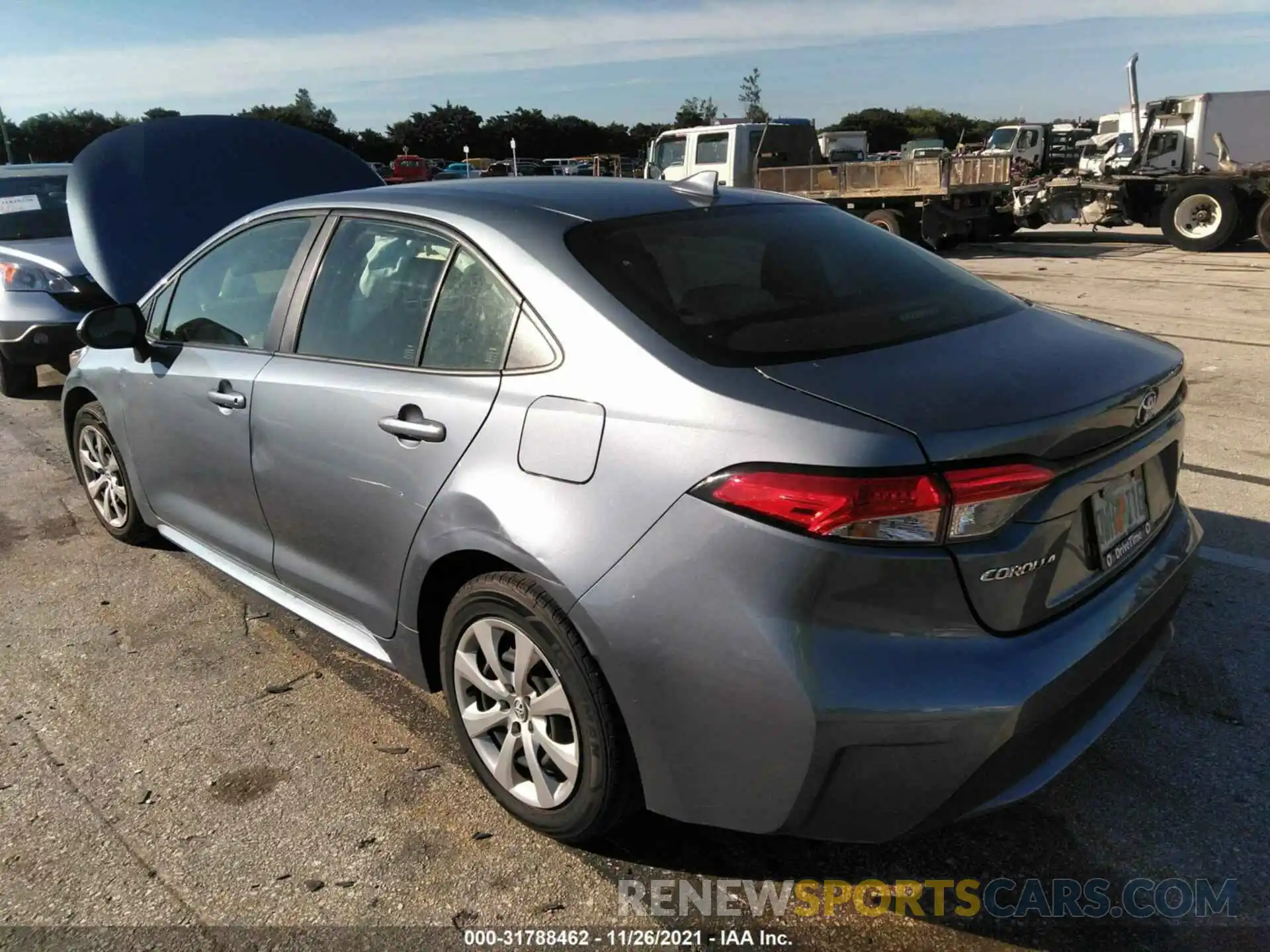 3 Photograph of a damaged car JTDEPRAE8LJ023900 TOYOTA COROLLA 2020