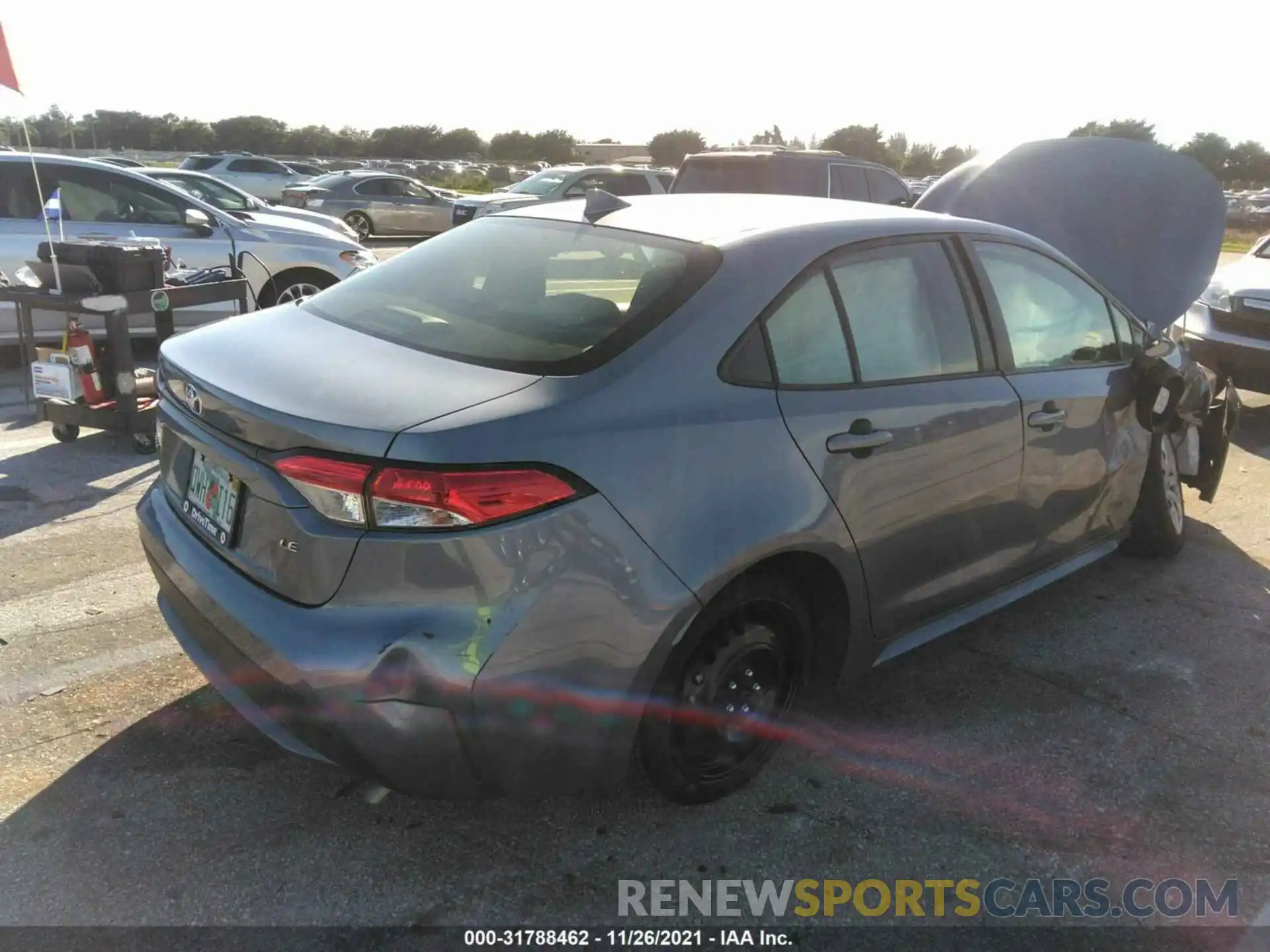 4 Photograph of a damaged car JTDEPRAE8LJ023900 TOYOTA COROLLA 2020