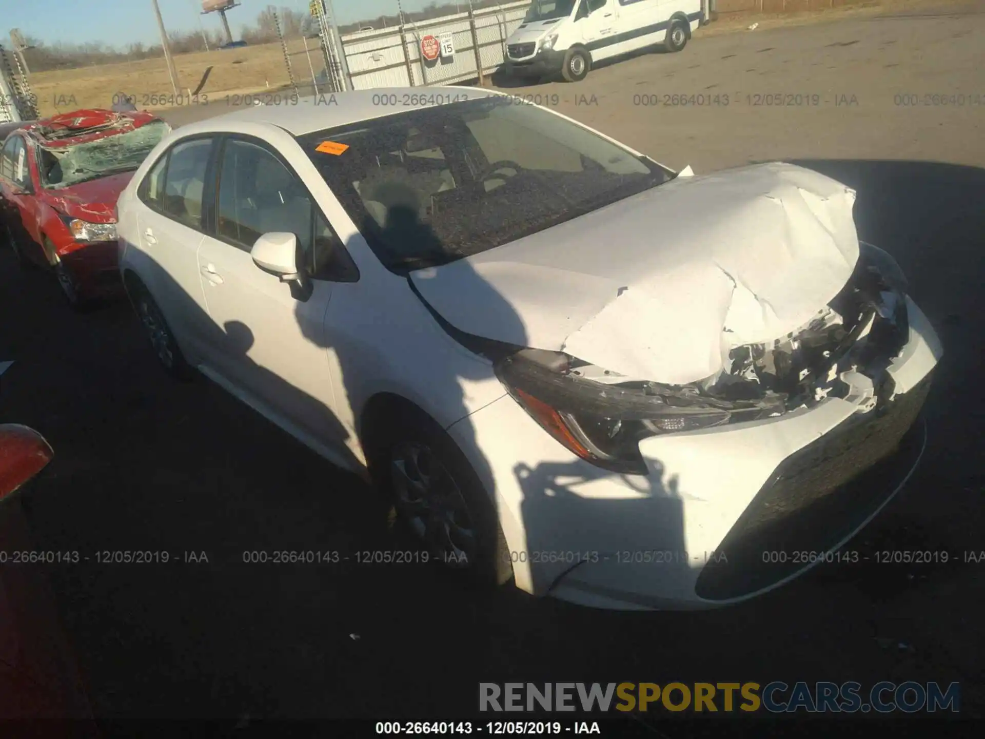 1 Photograph of a damaged car JTDEPRAE8LJ023928 TOYOTA COROLLA 2020