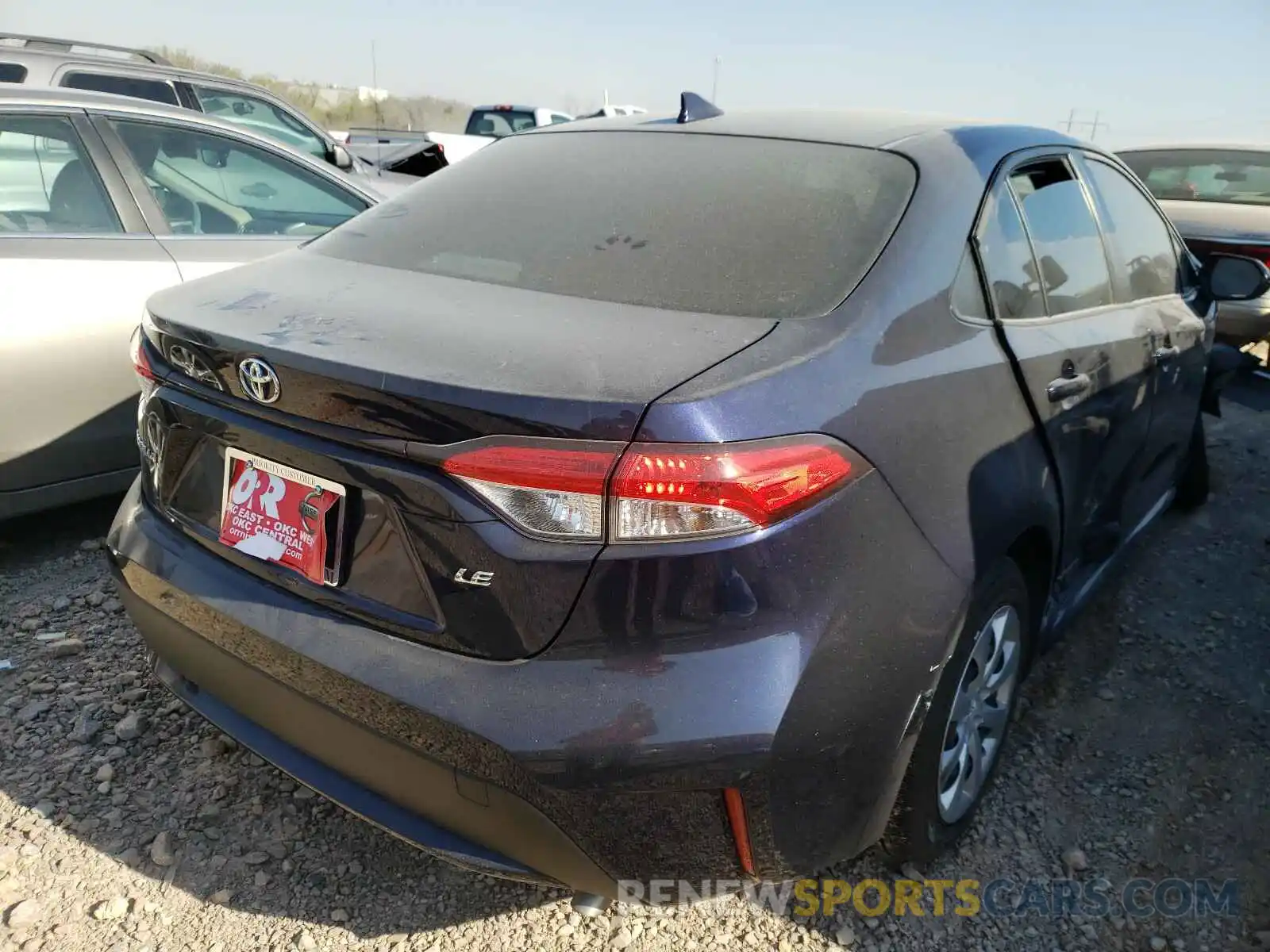 4 Photograph of a damaged car JTDEPRAE8LJ023993 TOYOTA COROLLA 2020