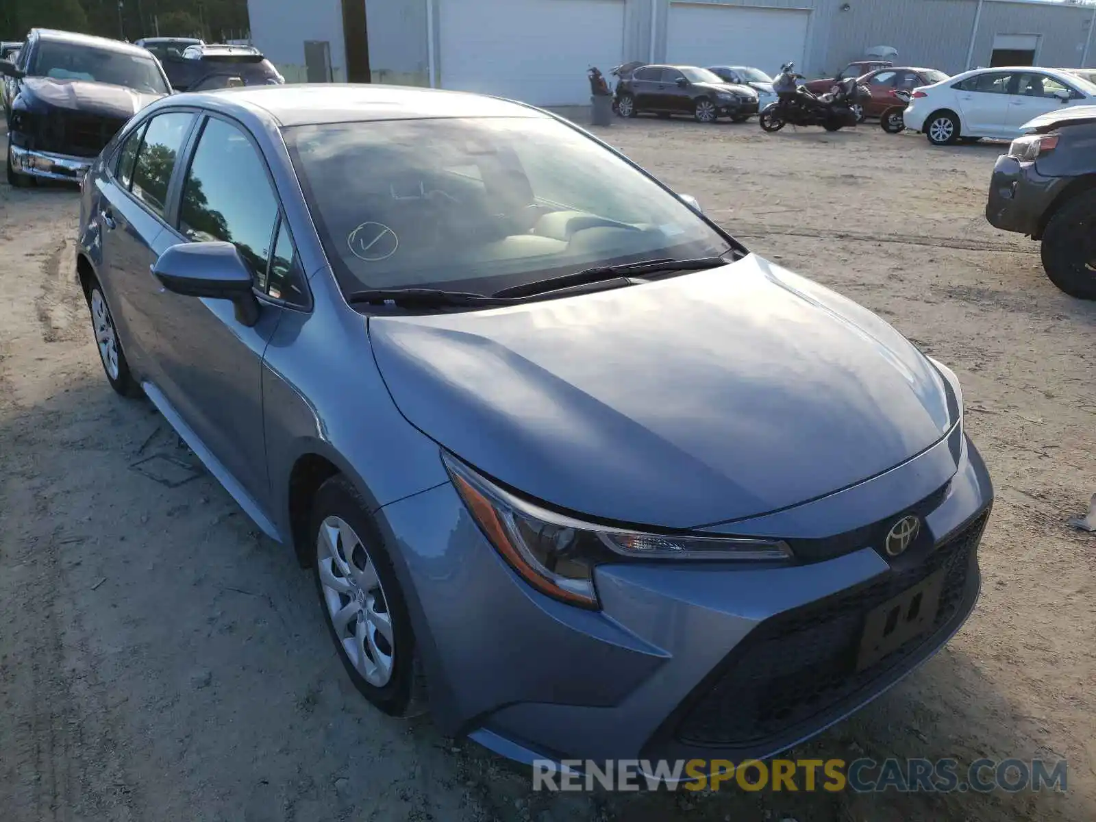 1 Photograph of a damaged car JTDEPRAE8LJ024173 TOYOTA COROLLA 2020