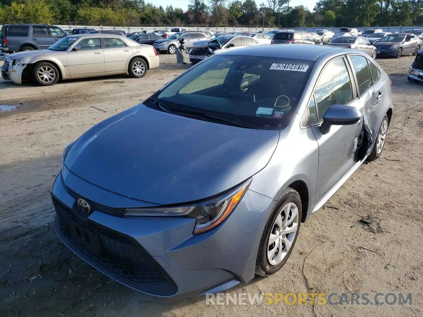 2 Photograph of a damaged car JTDEPRAE8LJ024173 TOYOTA COROLLA 2020