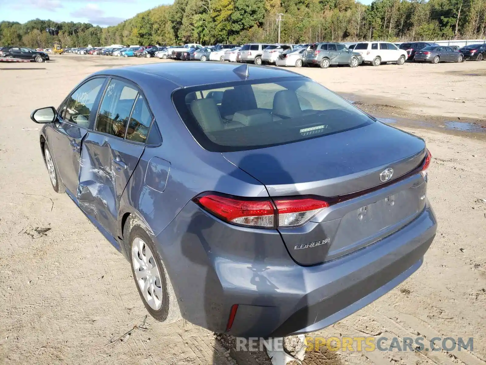 3 Photograph of a damaged car JTDEPRAE8LJ024173 TOYOTA COROLLA 2020