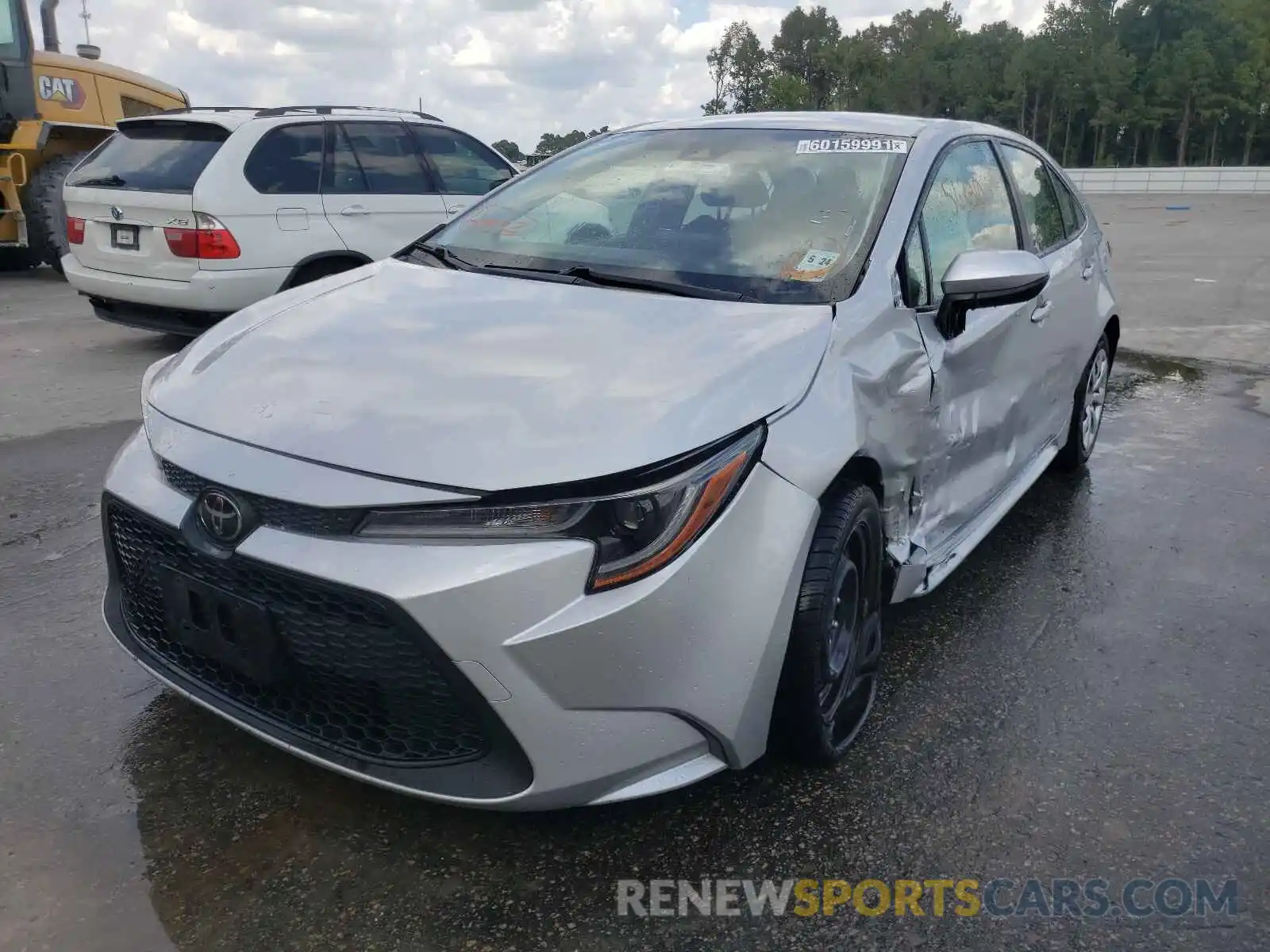 2 Photograph of a damaged car JTDEPRAE8LJ024321 TOYOTA COROLLA 2020