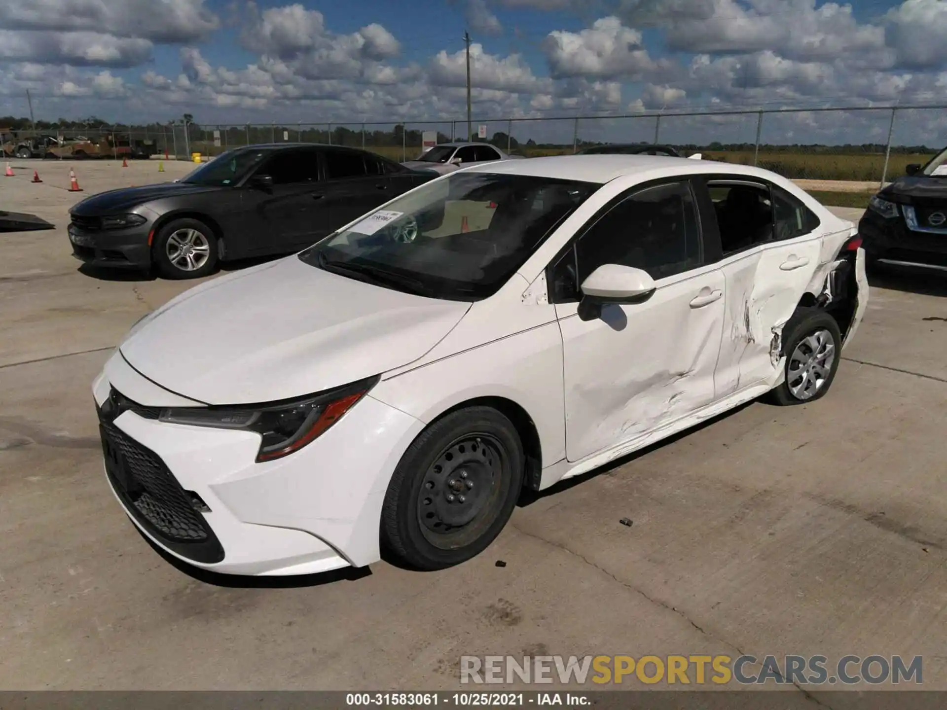 2 Photograph of a damaged car JTDEPRAE8LJ024545 TOYOTA COROLLA 2020