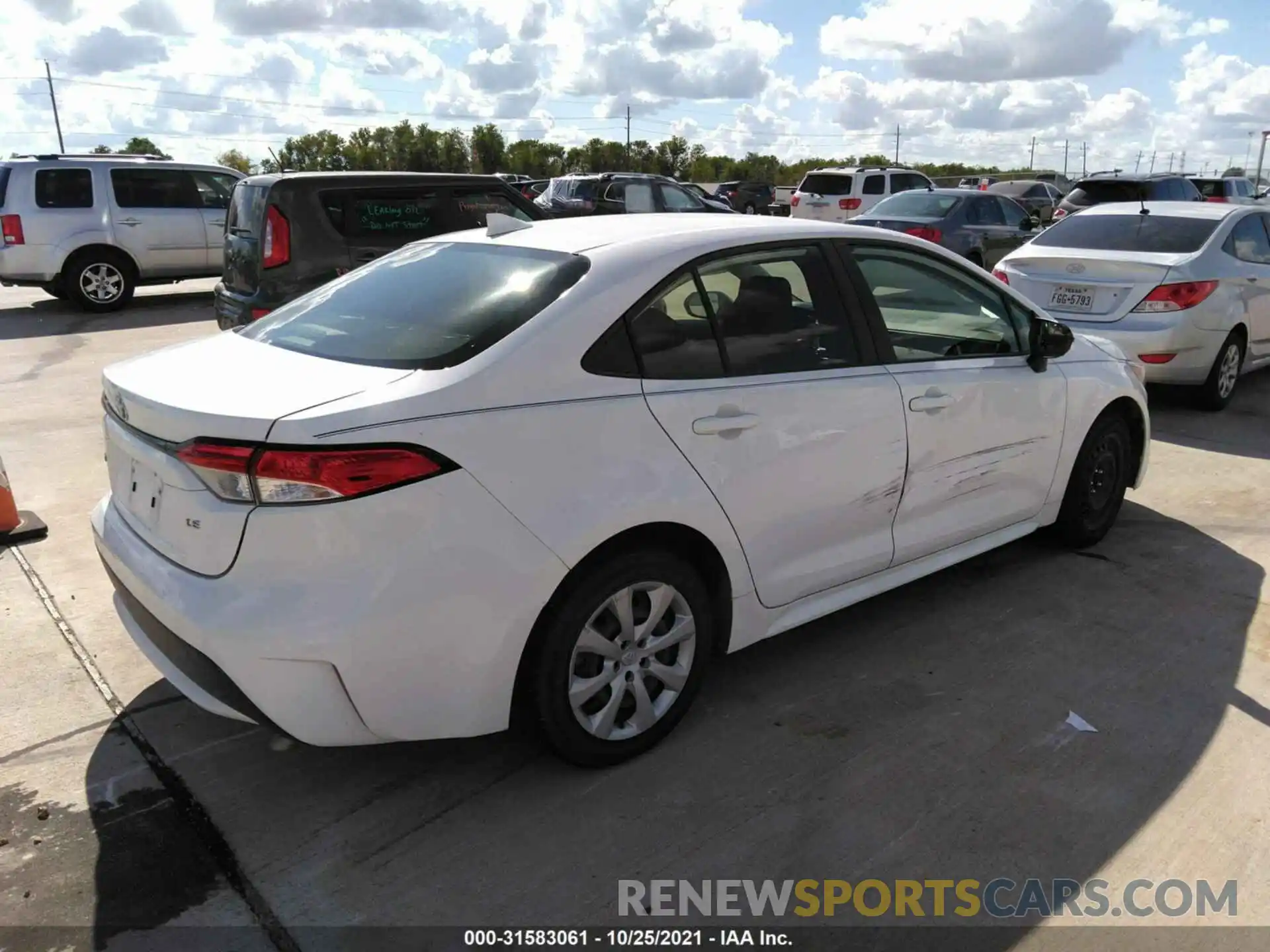 4 Photograph of a damaged car JTDEPRAE8LJ024545 TOYOTA COROLLA 2020