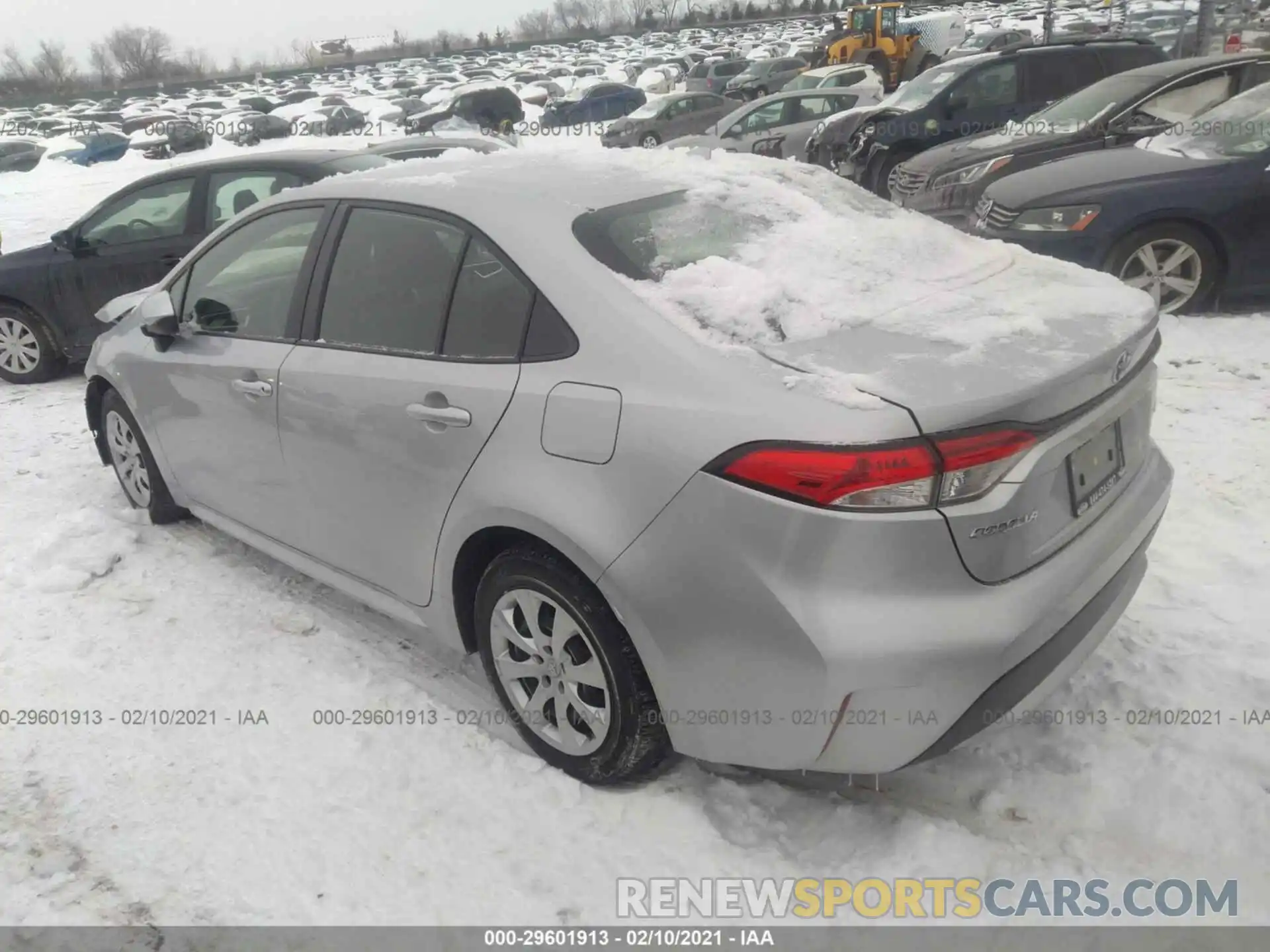 3 Photograph of a damaged car JTDEPRAE8LJ024593 TOYOTA COROLLA 2020